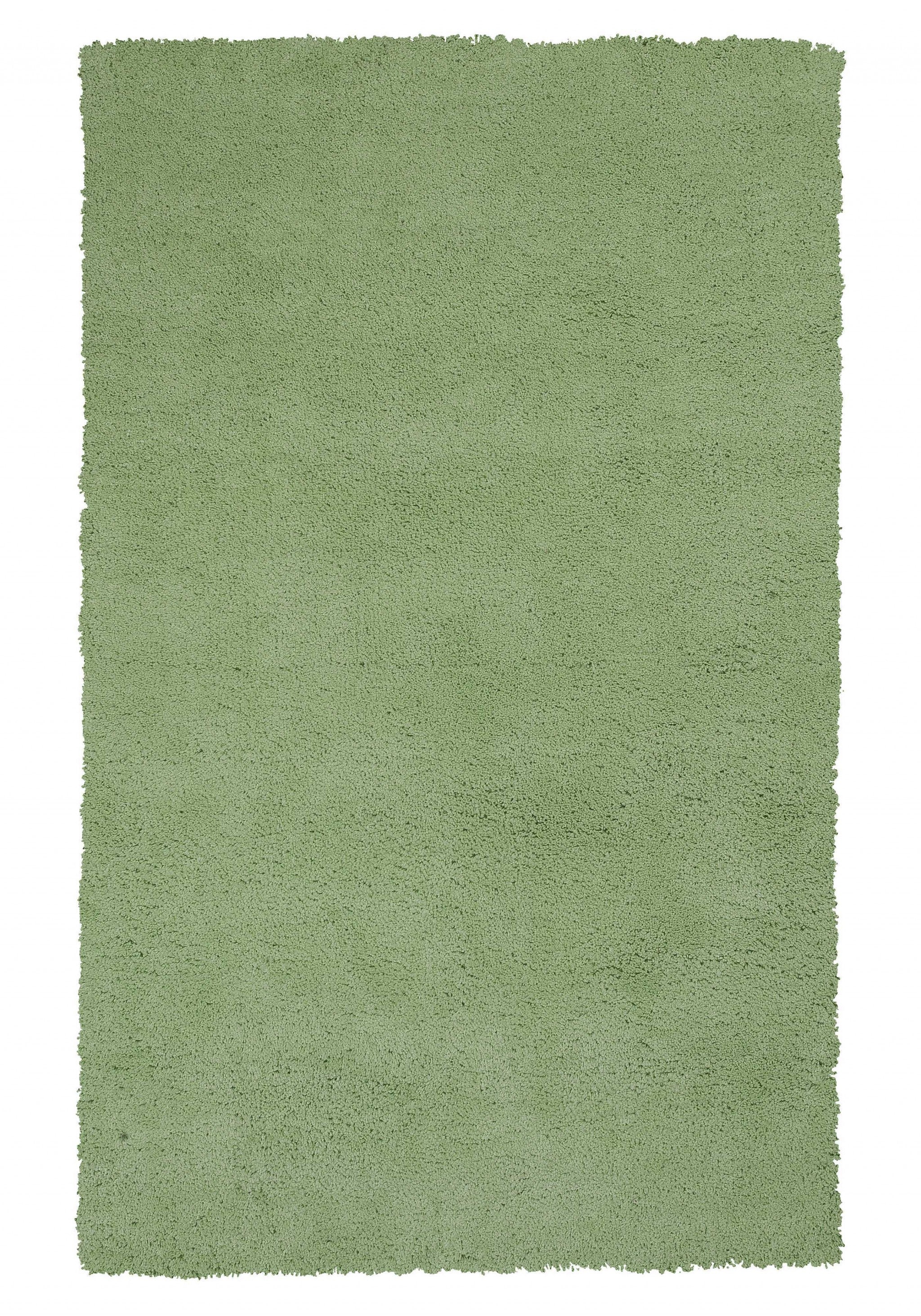 8' x 10' Polyester Spearmint Green Area Rug