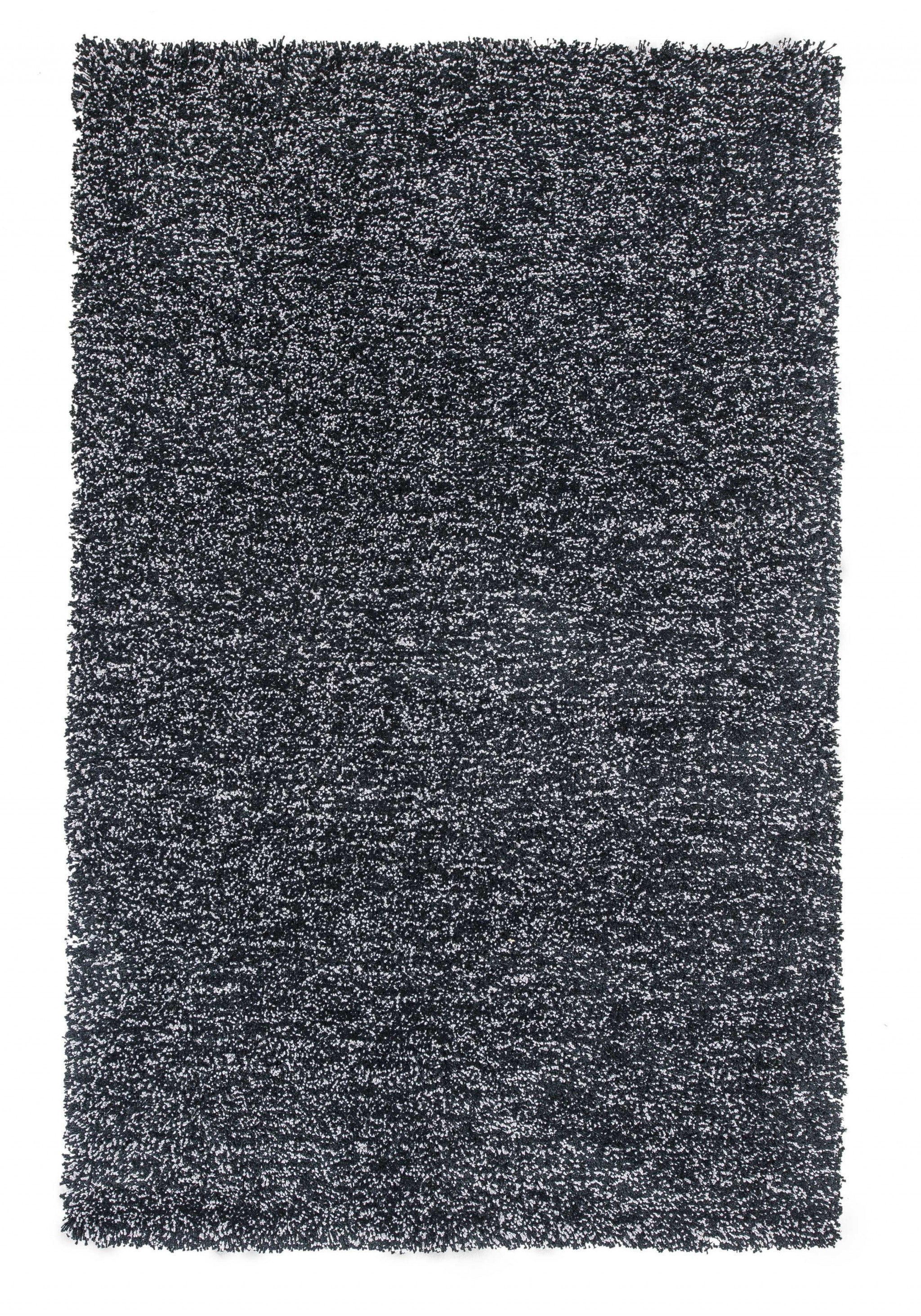 8' x 10' Polyester Black Heather Area Rug Default Title