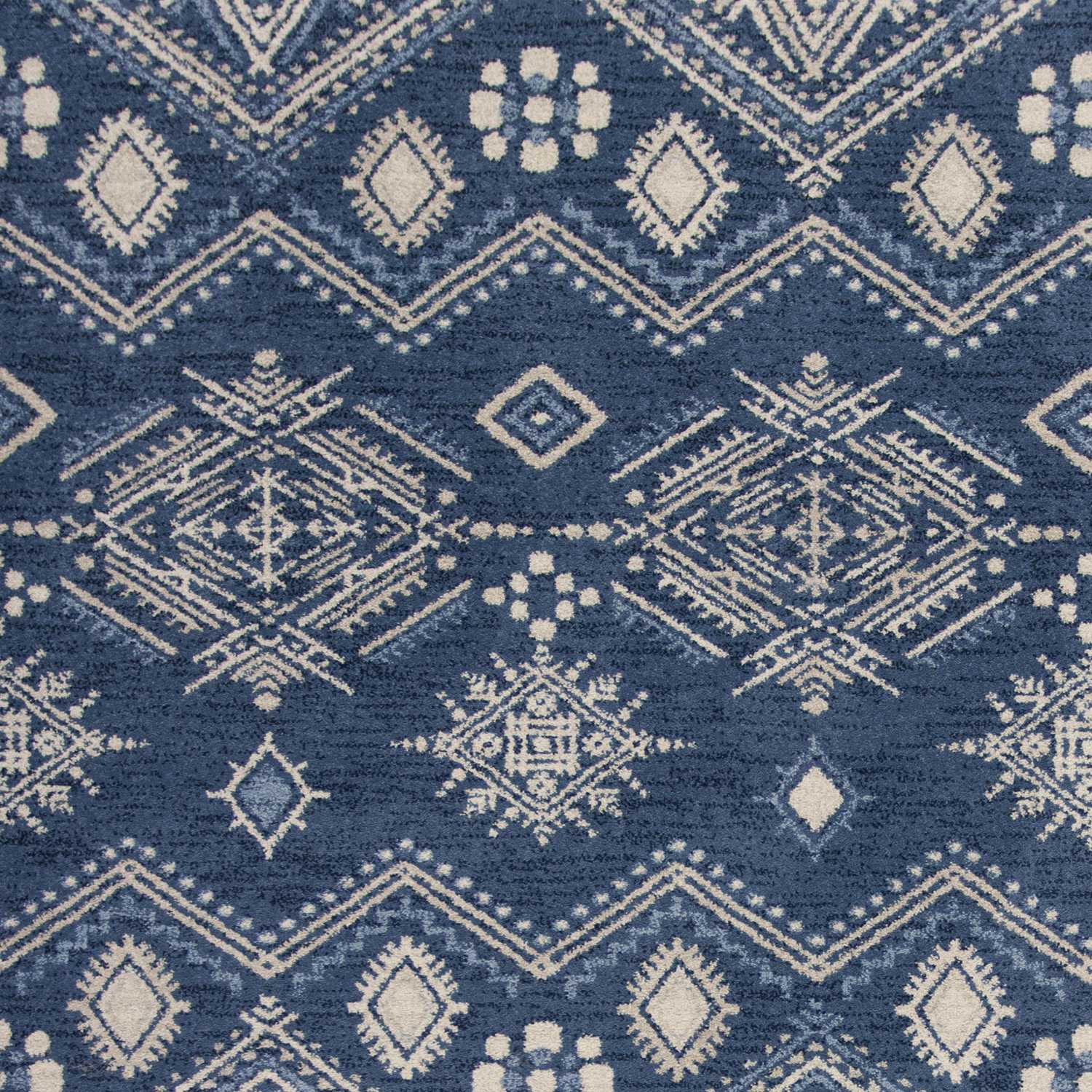 7' x 11'  Polypropylene Demin Area Rug