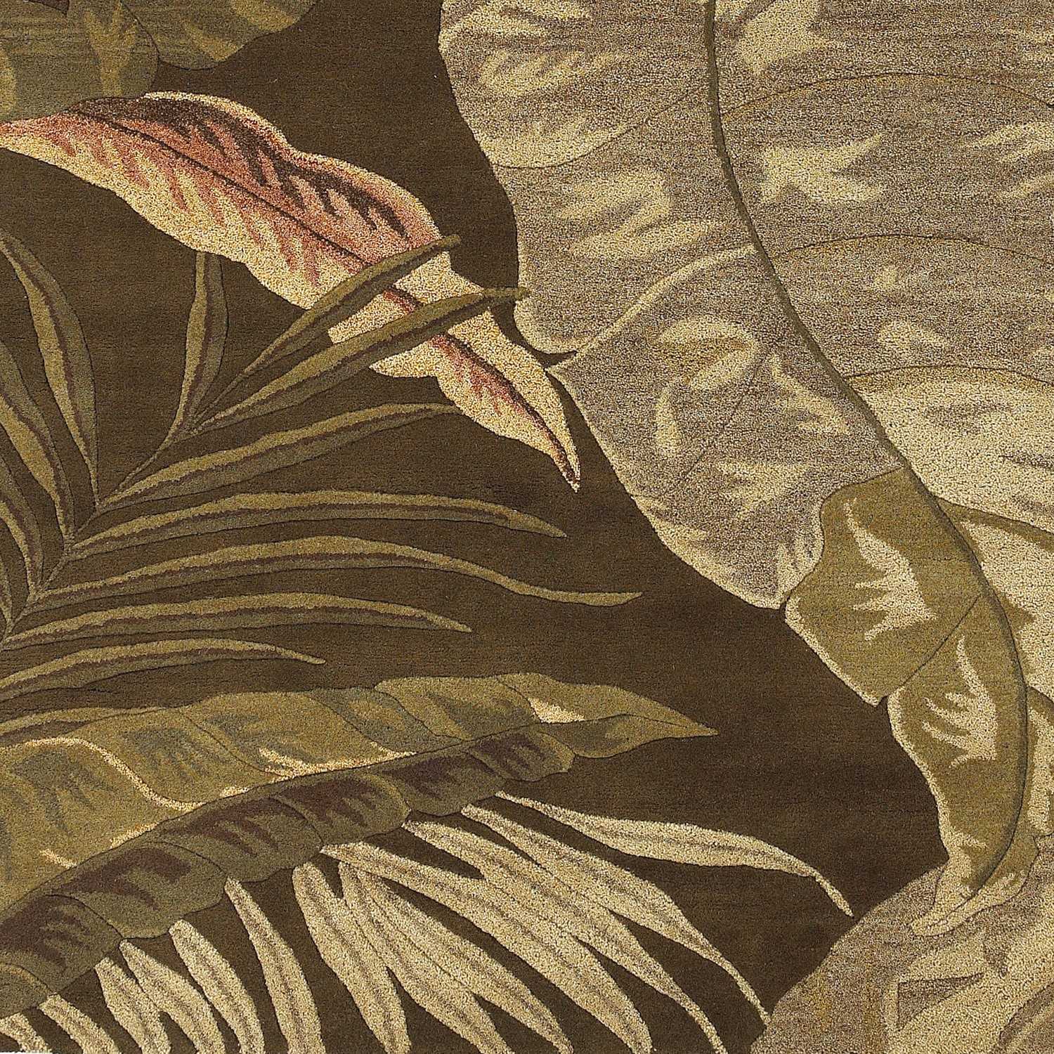 8' x 10' 6 Wool Mocha Area Rug