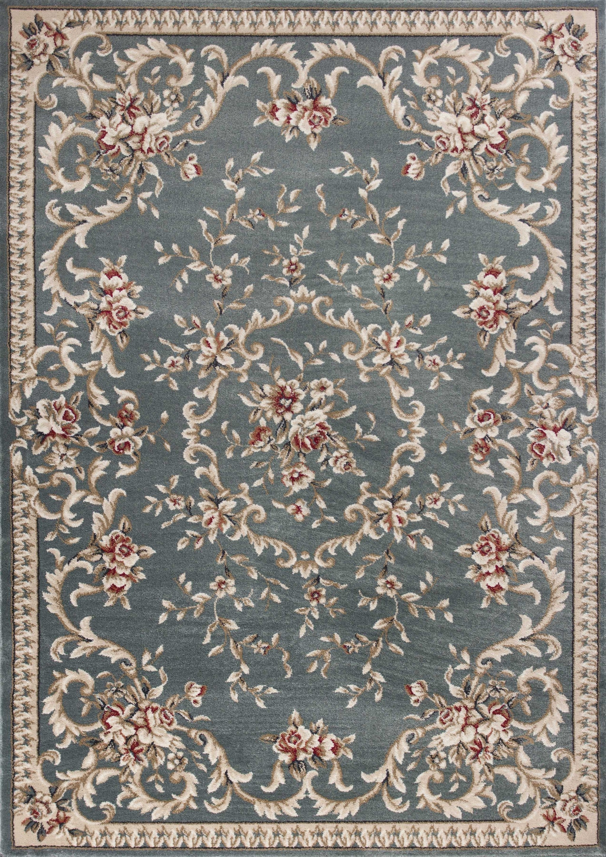 9' x 12'  Polypropylene Slate Blue Area Rug