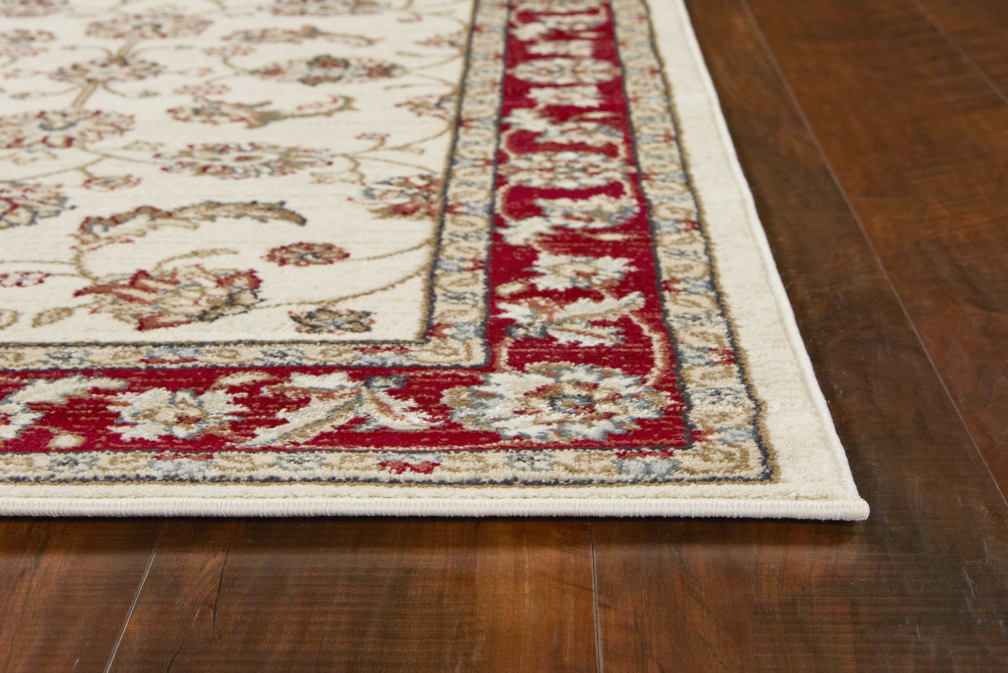 9' x 12'  Polypropylene Ivory or Red Area Rug