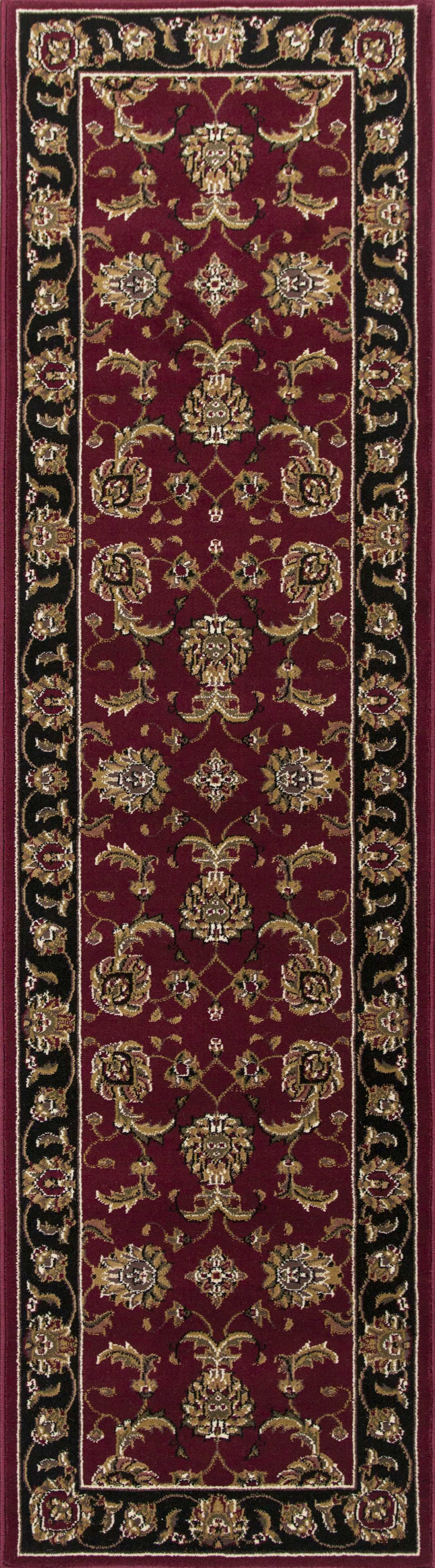 9' x 13'  Polypropylene Red or  Black Area Rug