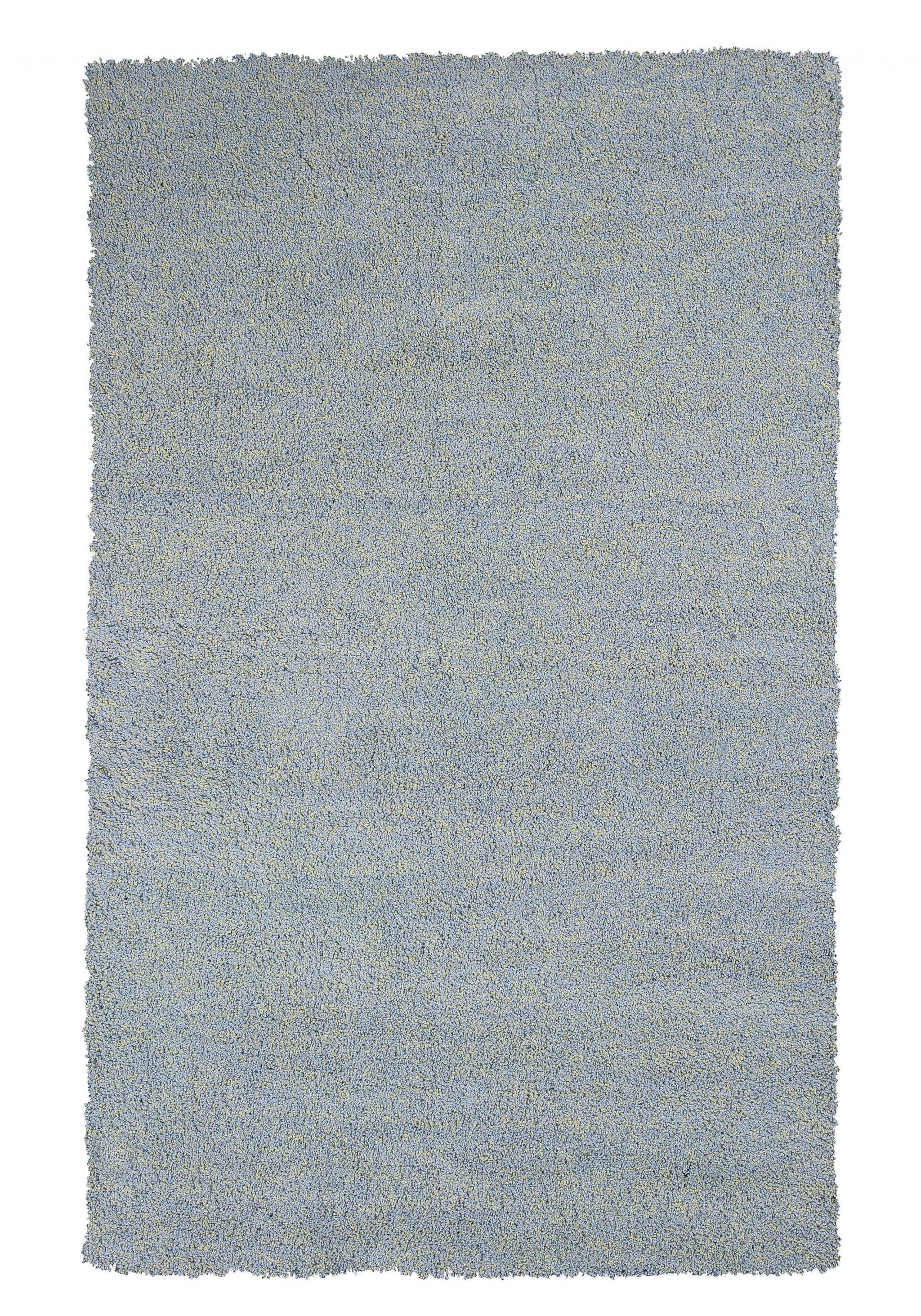 9' x 13' Blue Heather Indoor Shag Rug