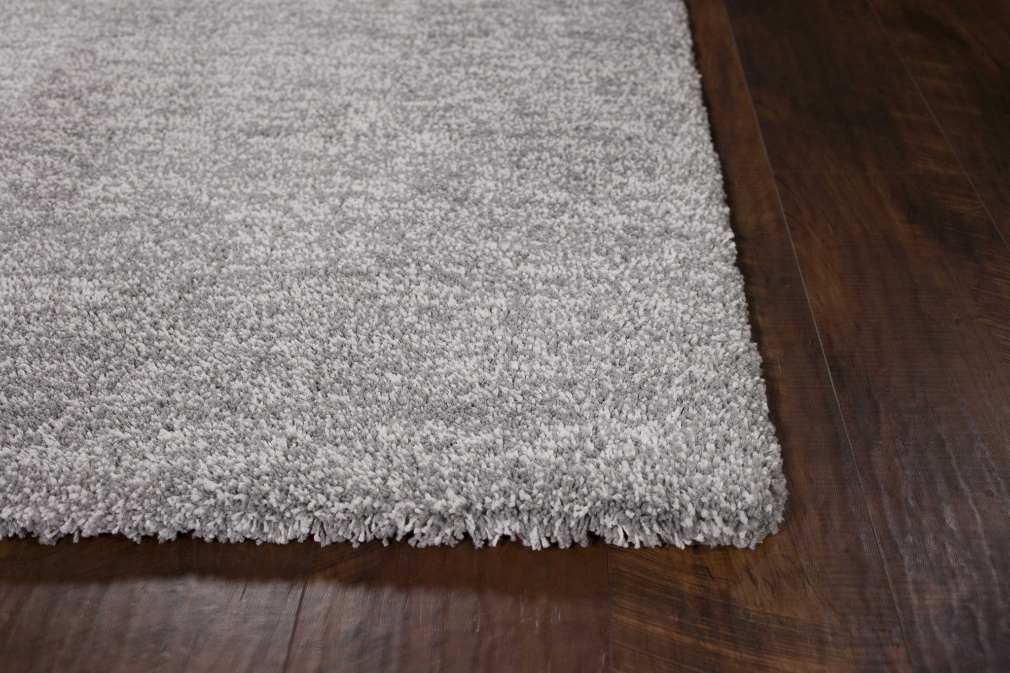 9' x 13' Polyester Grey Heather Area Rug