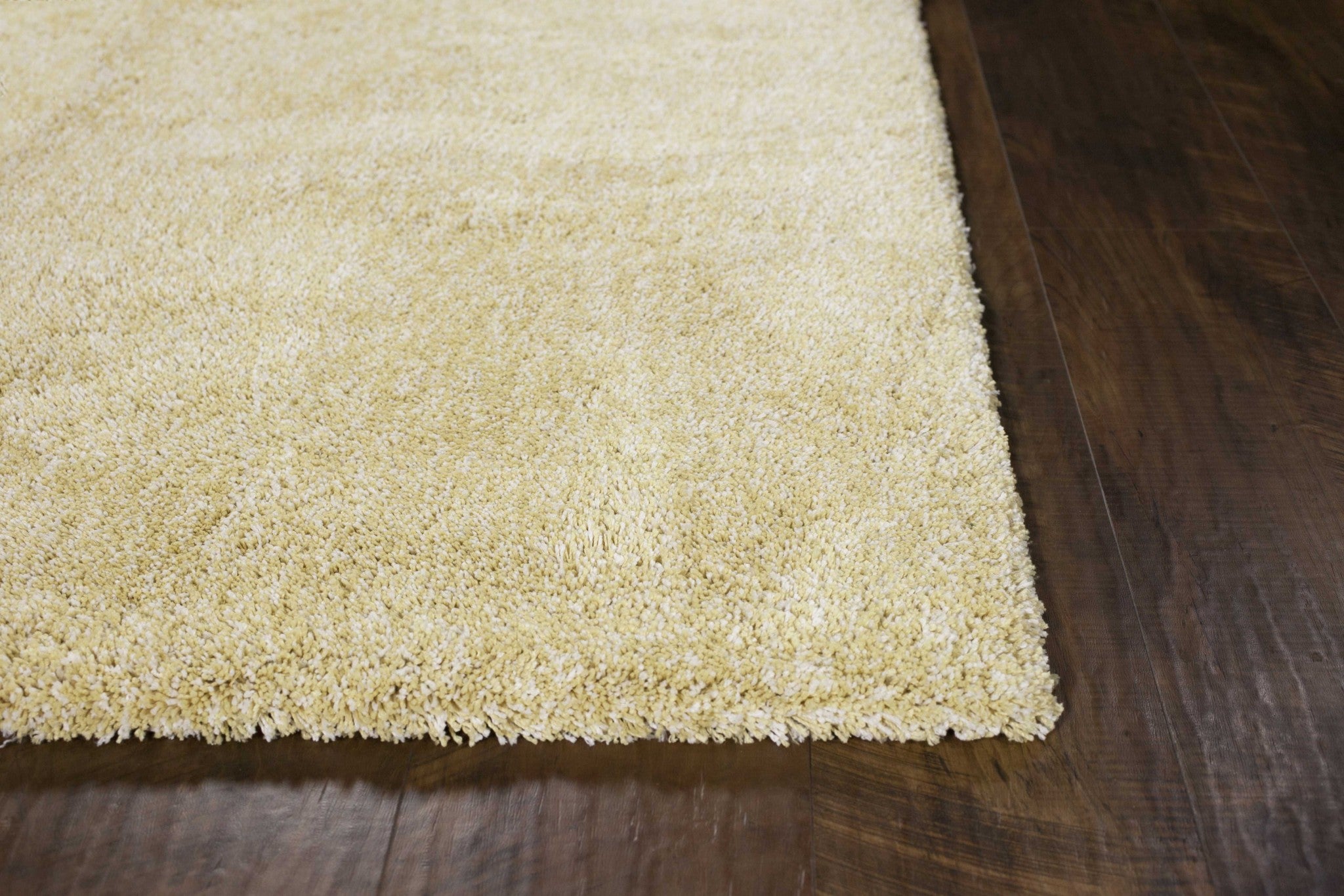 9' x 13' Yellow Heather Indoor Shag Rug