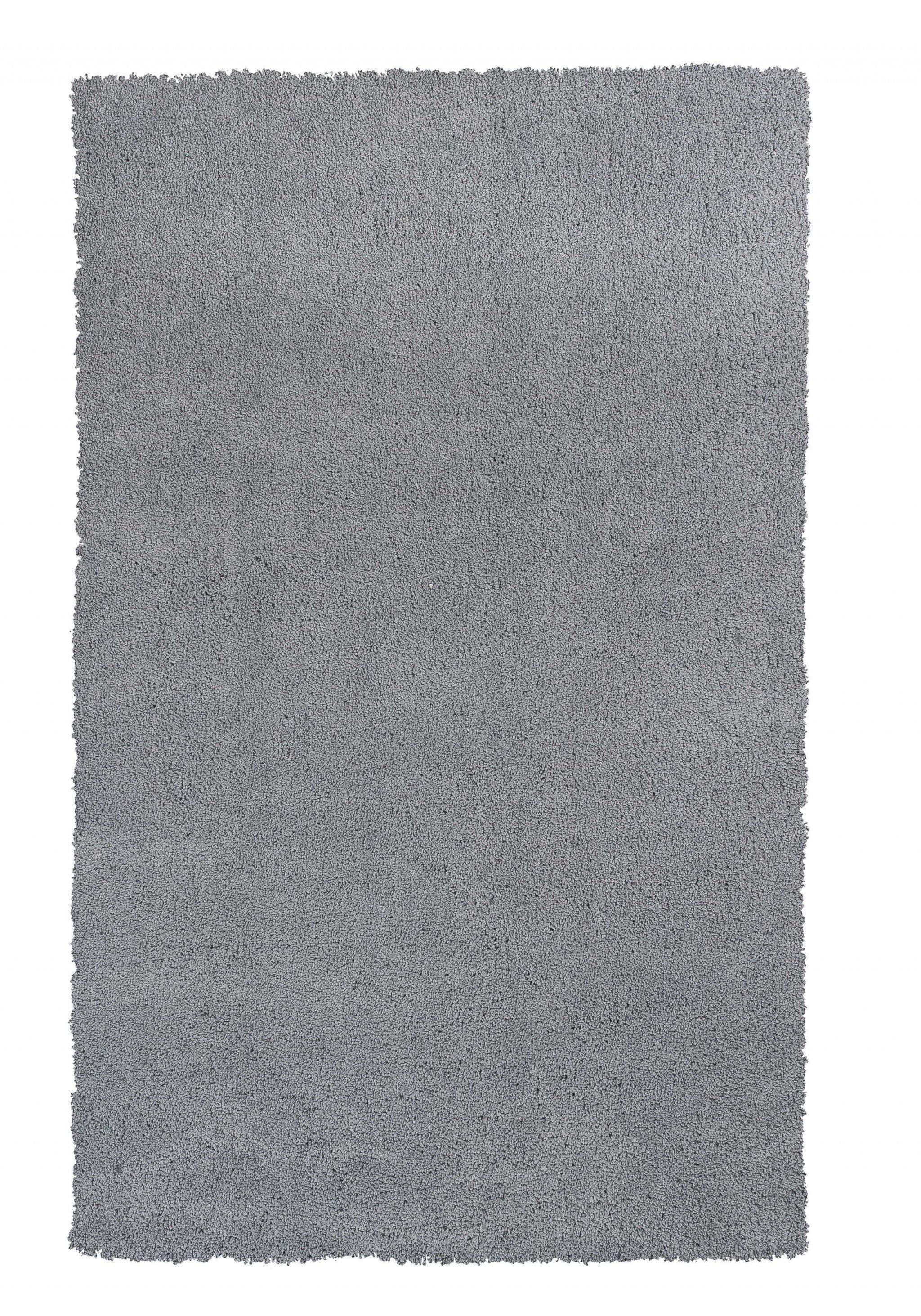 9' x 13' Grey Indoor Shag Rug