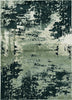10'x13' Silver Charcoal Machine Woven Abstract Paint Splatter Indoor Area Rug