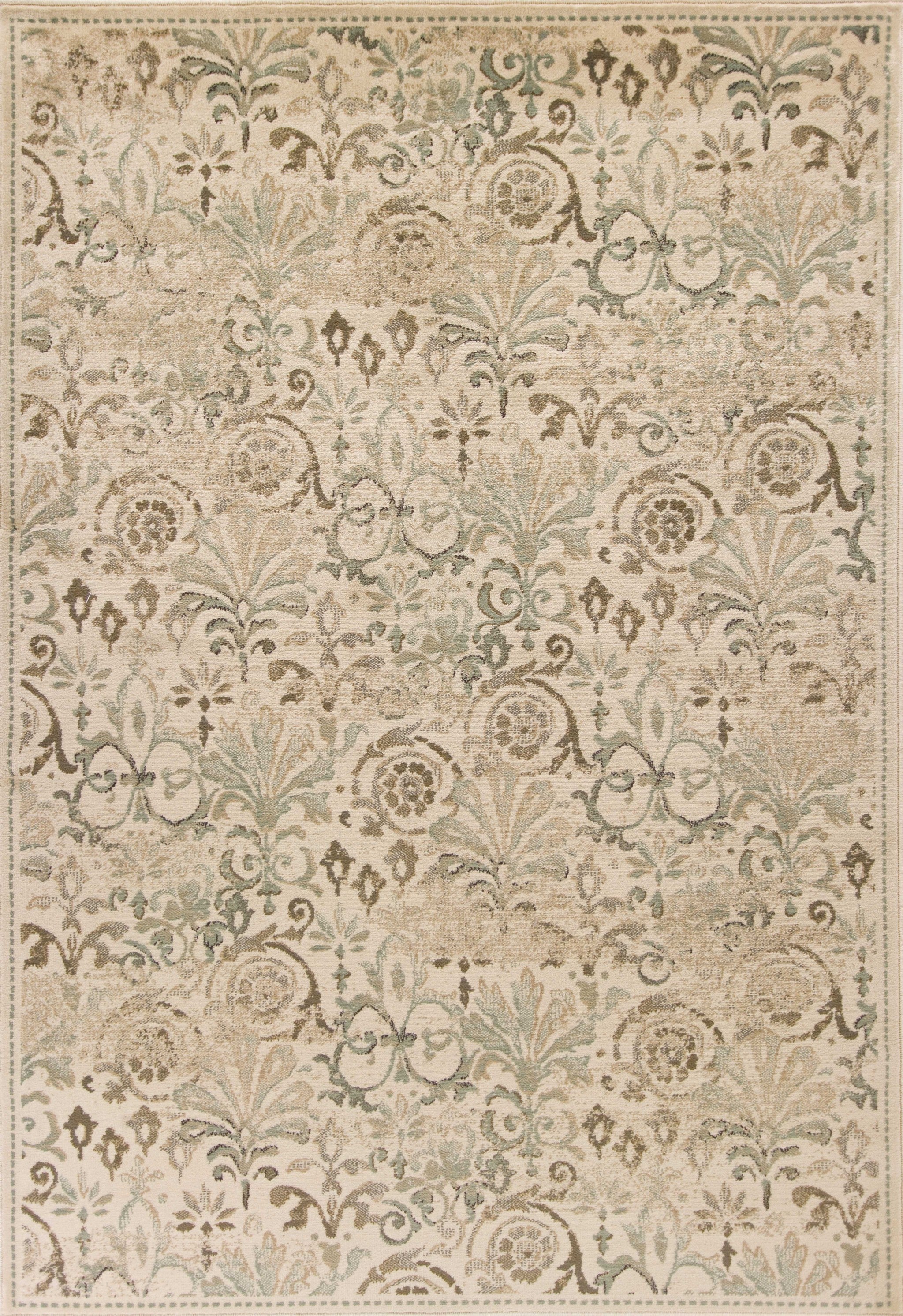 5' x 8' Ivory Vintage Area Rug Default Title