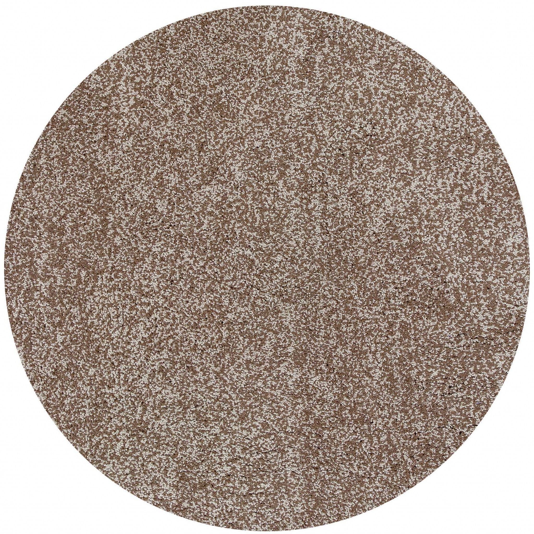 6' Round Beige Heather Plain Indoor Area Rug Default Title