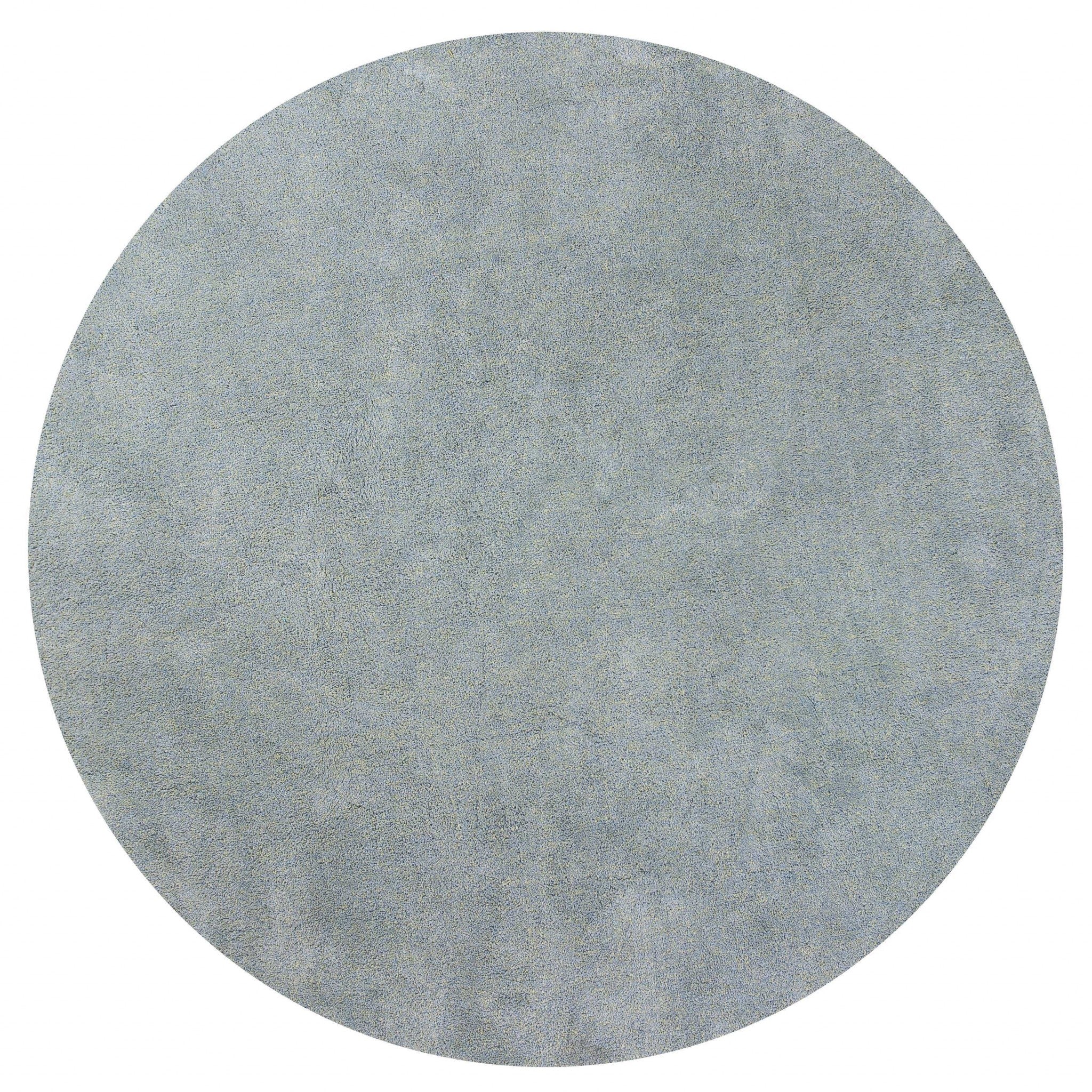 6' Blue Heather Round Indoor Shag Rug Default Title