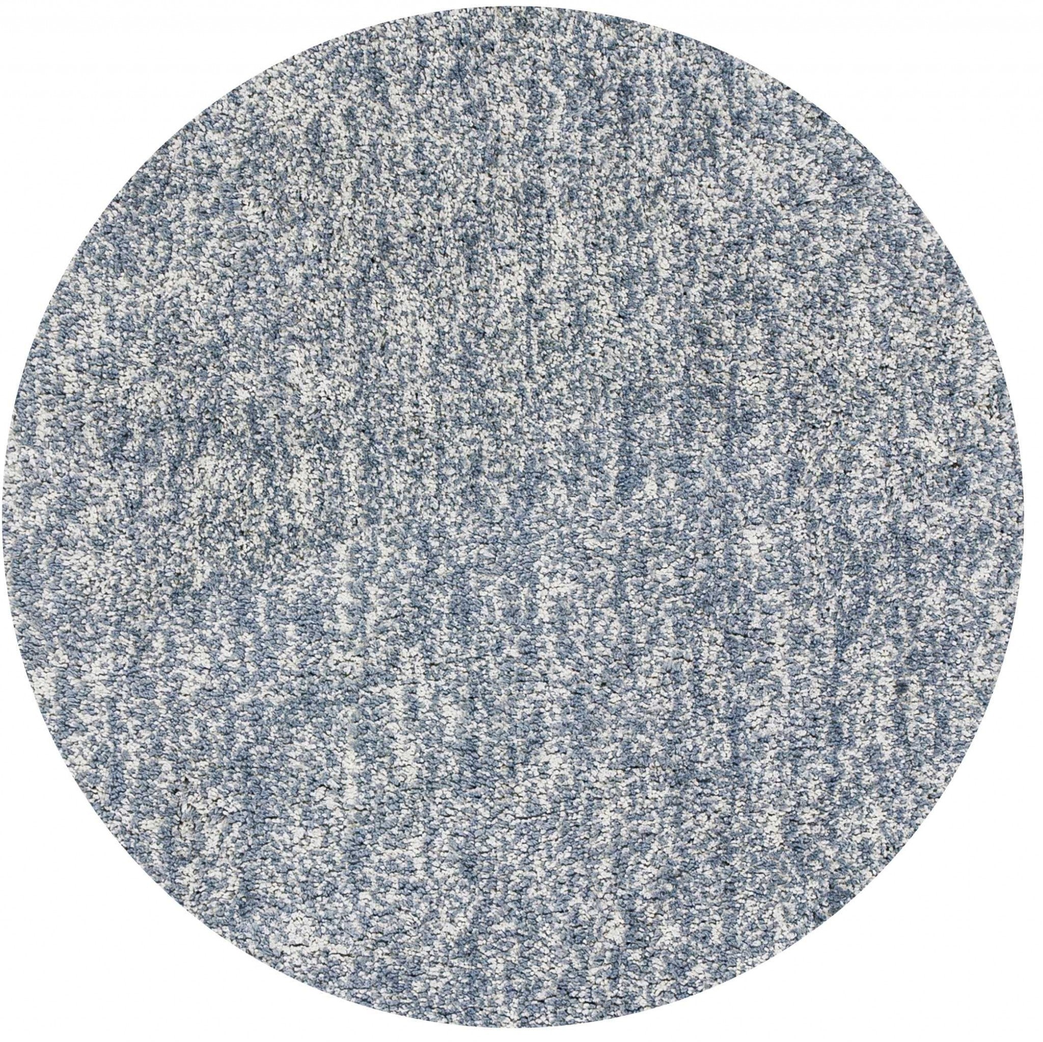 6' Round Slate Heather Plain Indoor Area Rug Default Title