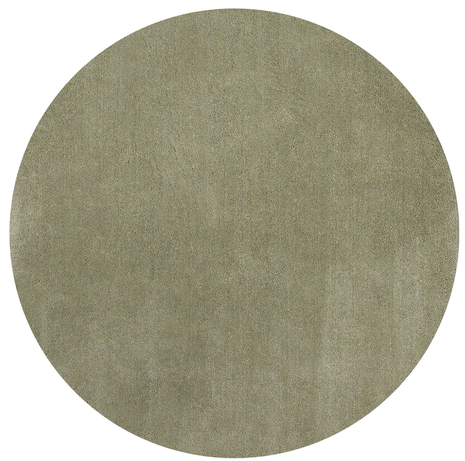 6' Round  Polyester Sage Area Rug Default Title