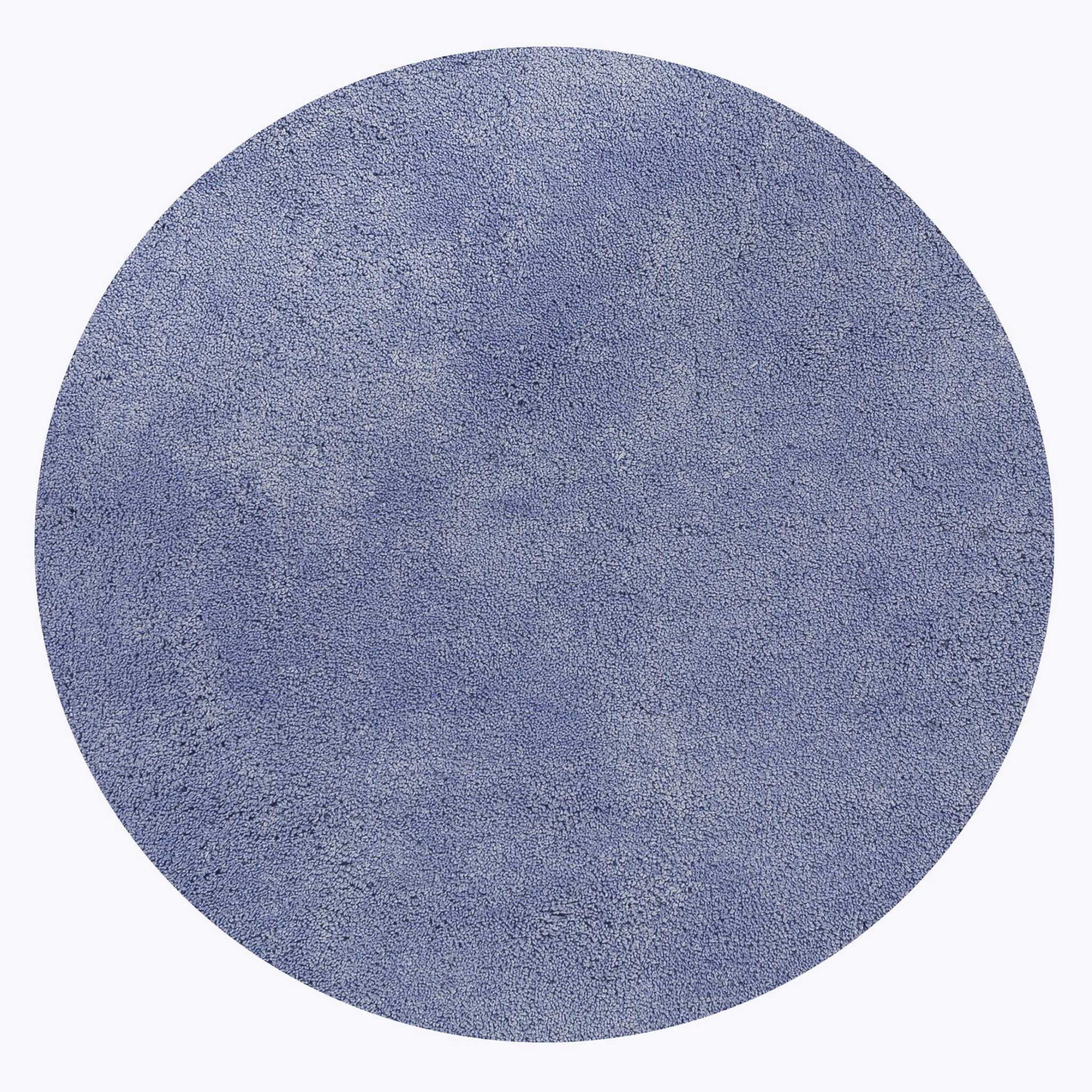 6' Purple Round Indoor Shag Rug Default Title