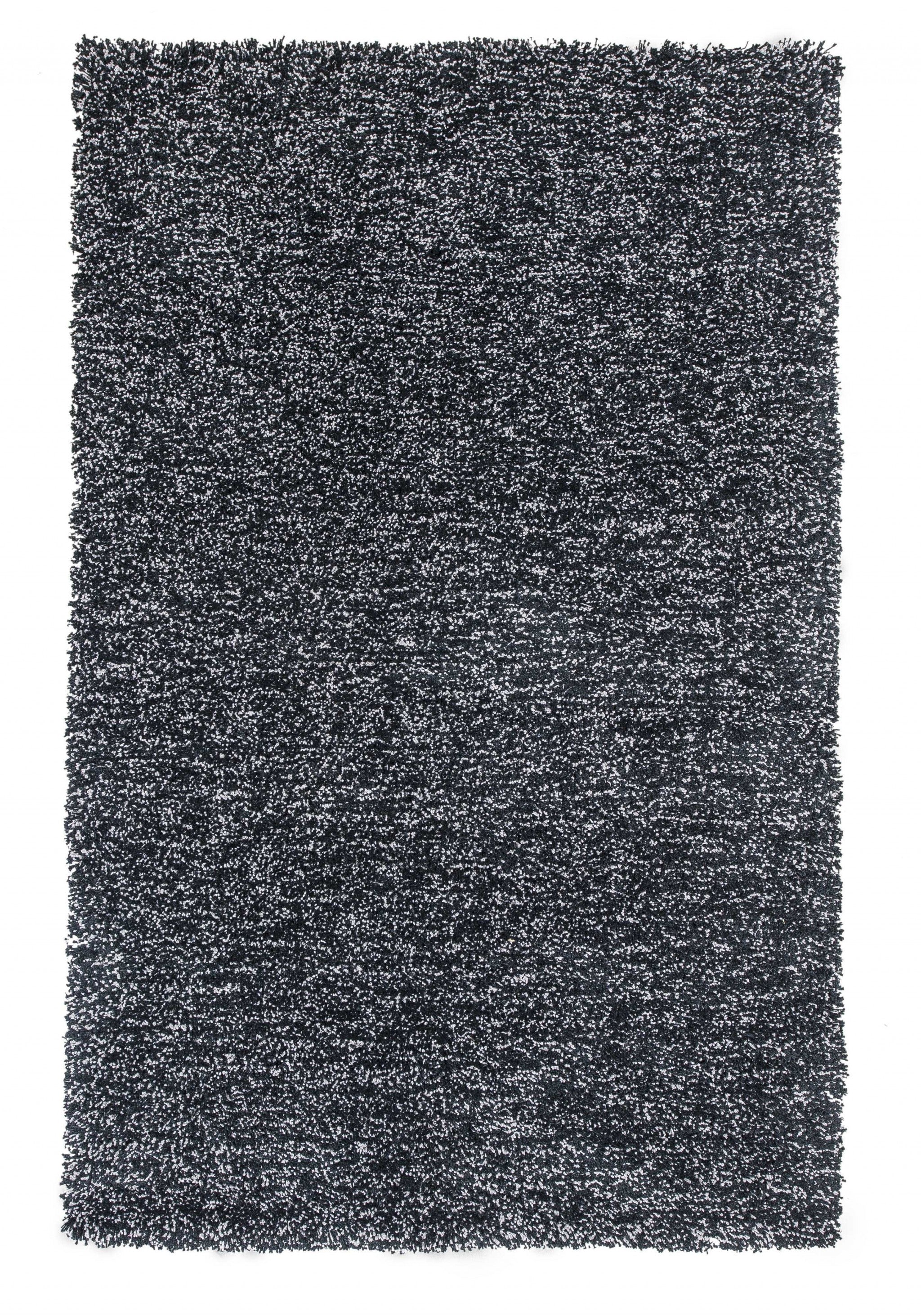 5'x7' Black Heather Indoor Shag Rug Default Title