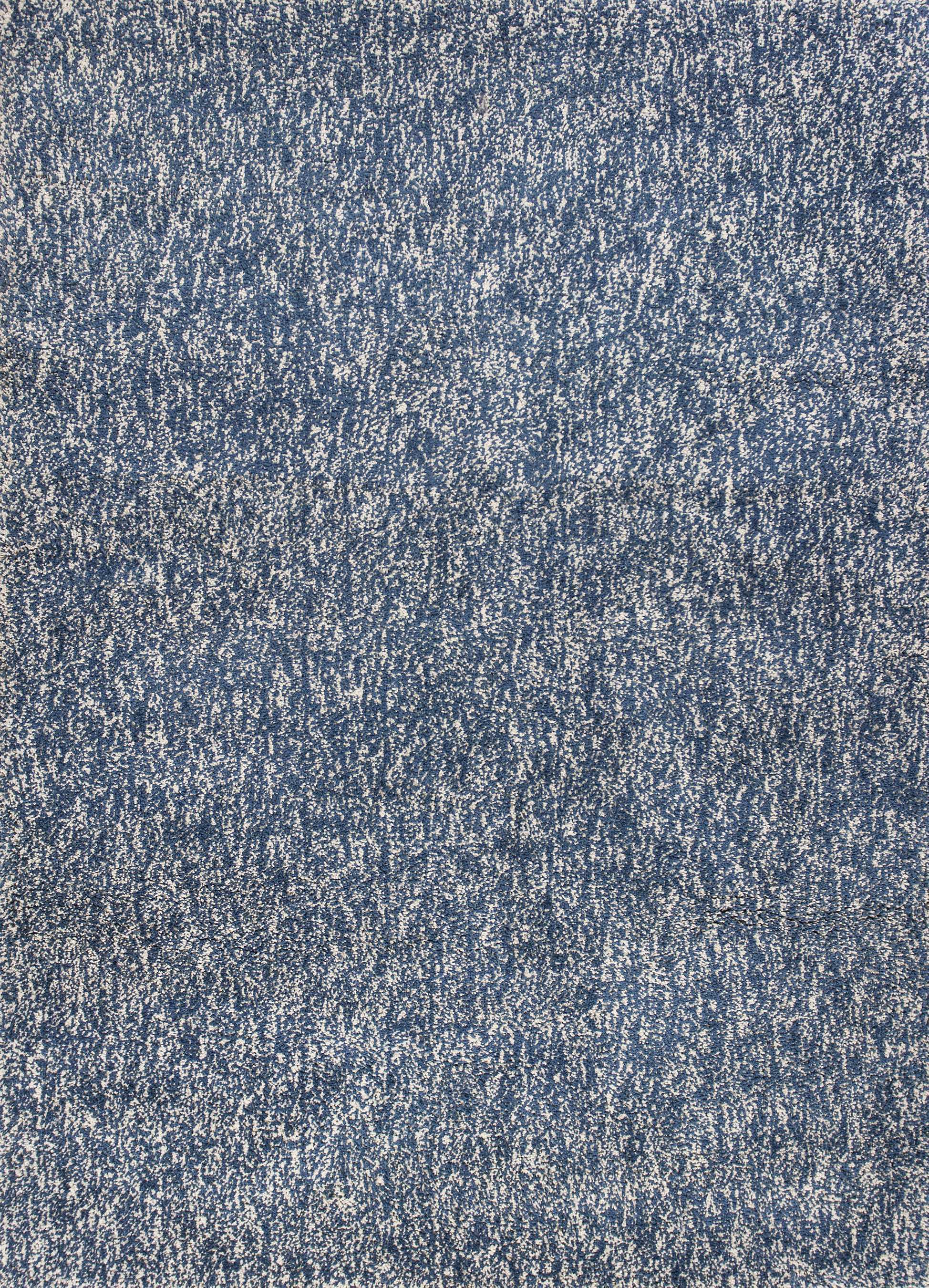 5'x7' Indigo Ivory Heather Indoor Shag Rug Default Title