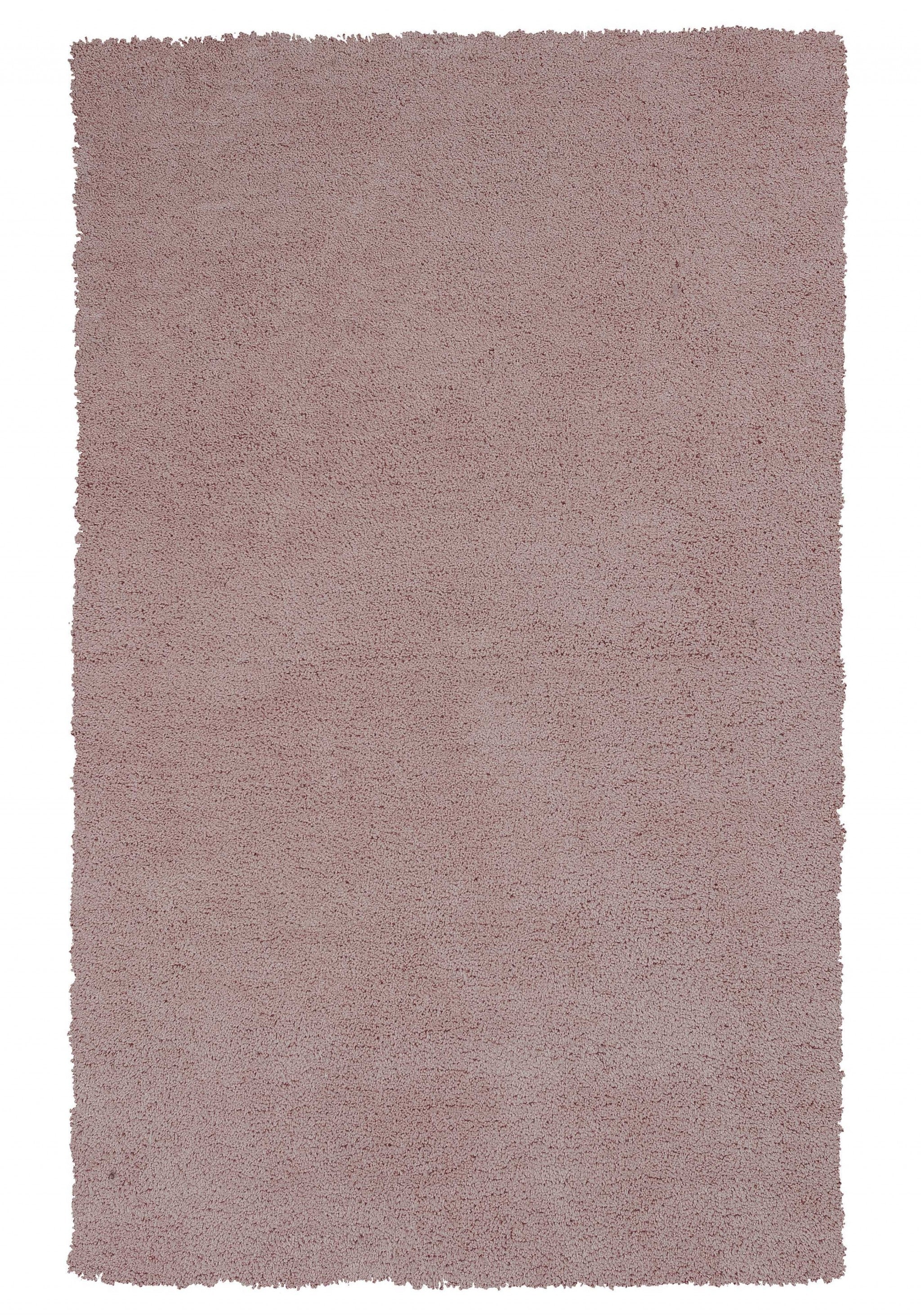 5' x 7' Rose Pink Plain Indoor Area Rug Default Title