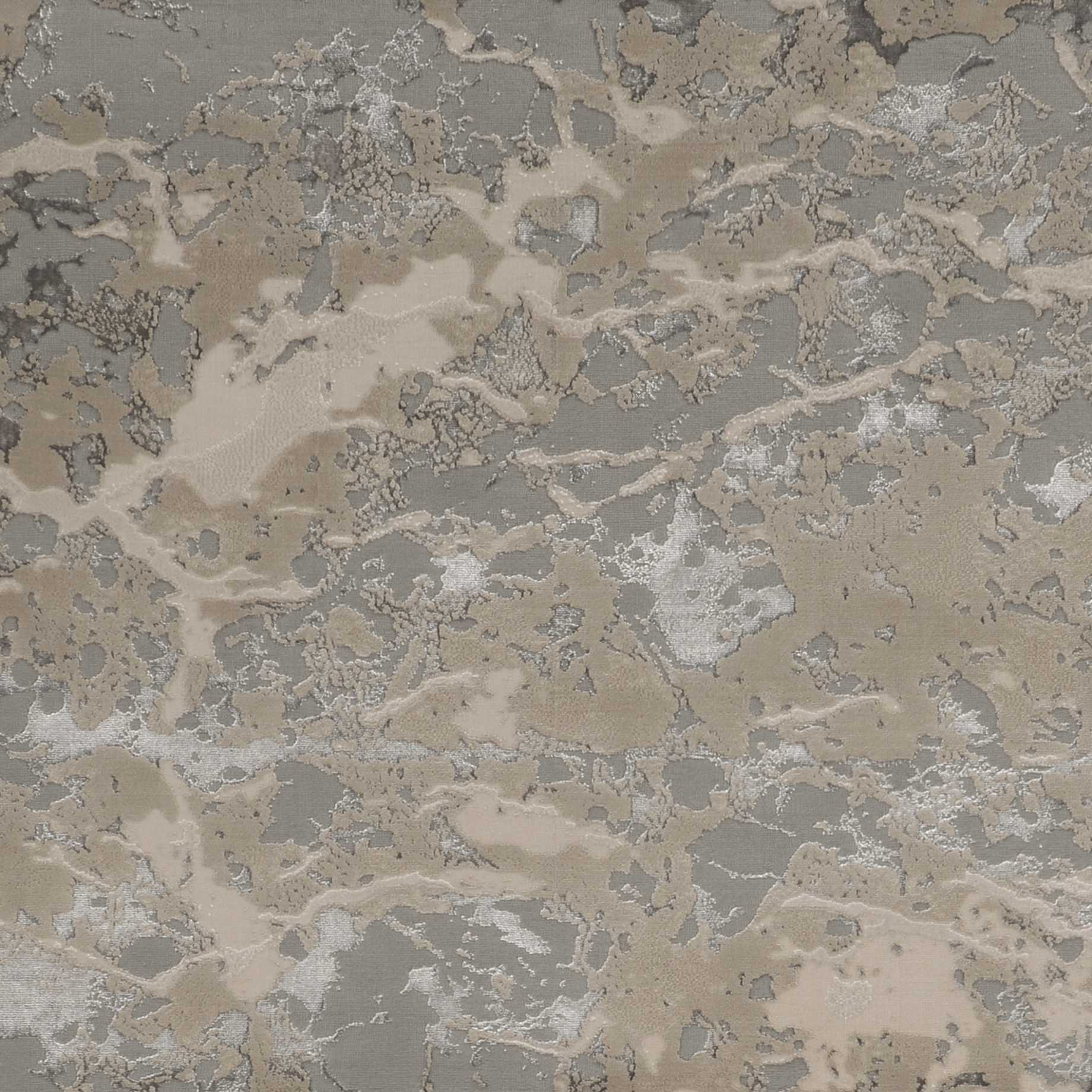 5'x8' Sand Grey Machine Woven Abstract Watercolor Indoor Area Rug