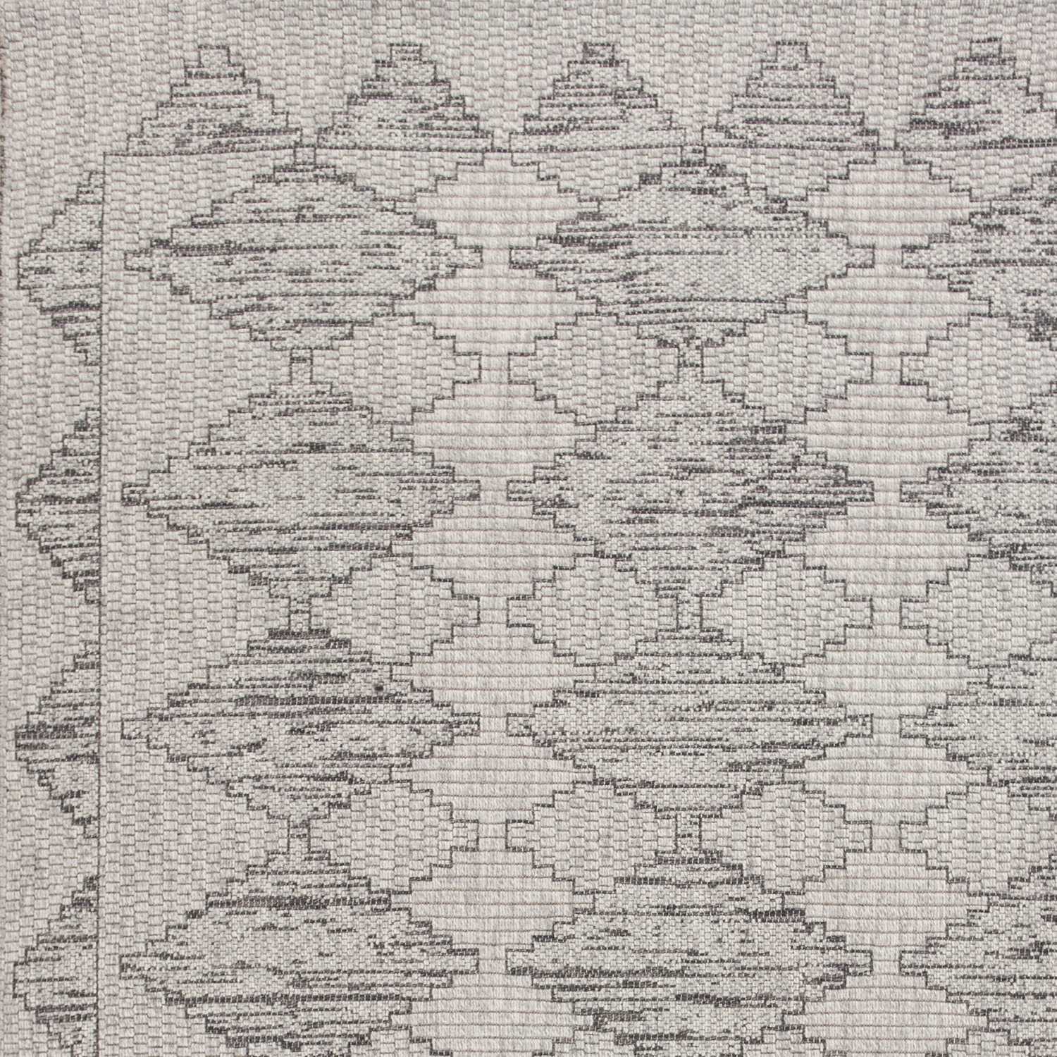 6'7 x 9'6 Polypropylene Grey Area Rug