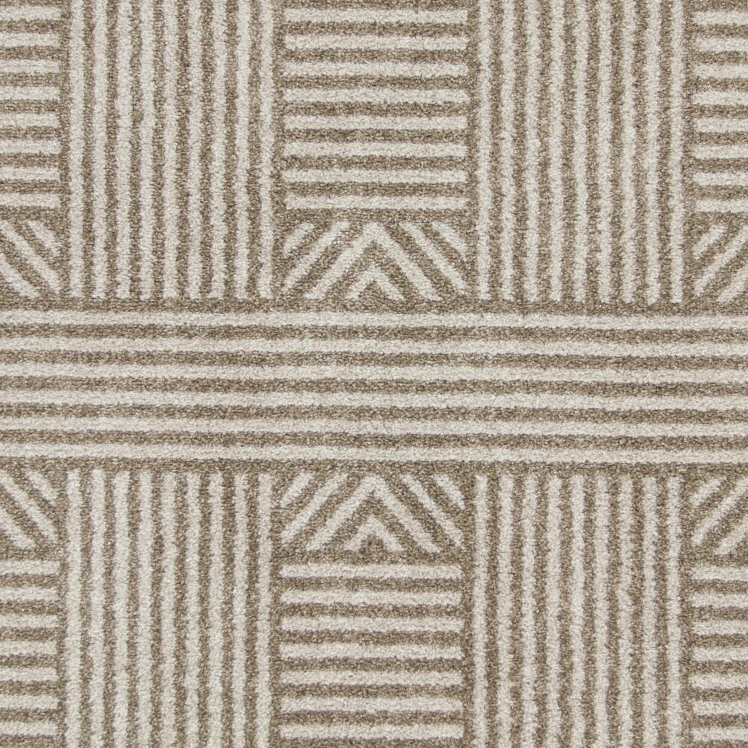 8'x11' Beige Machine Woven UV Treated Abstract Lines Indoor Outdoor Area Rug