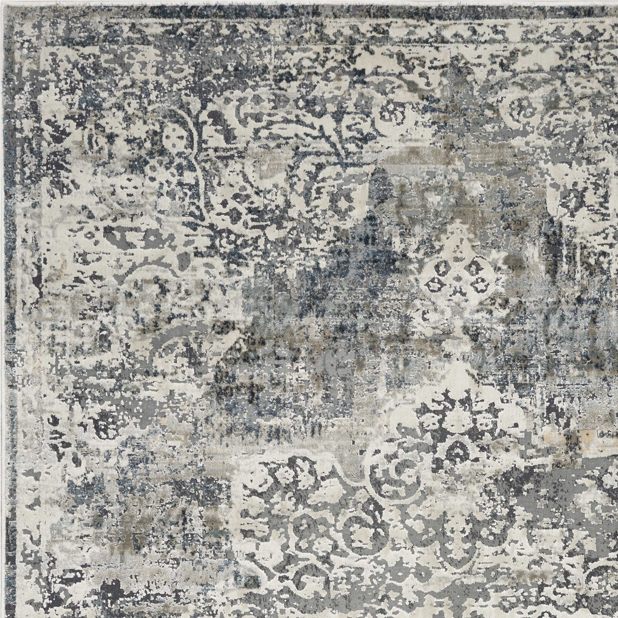 5' x 8' Ivory Vintage Medallion Indoor Area Rug Default Title