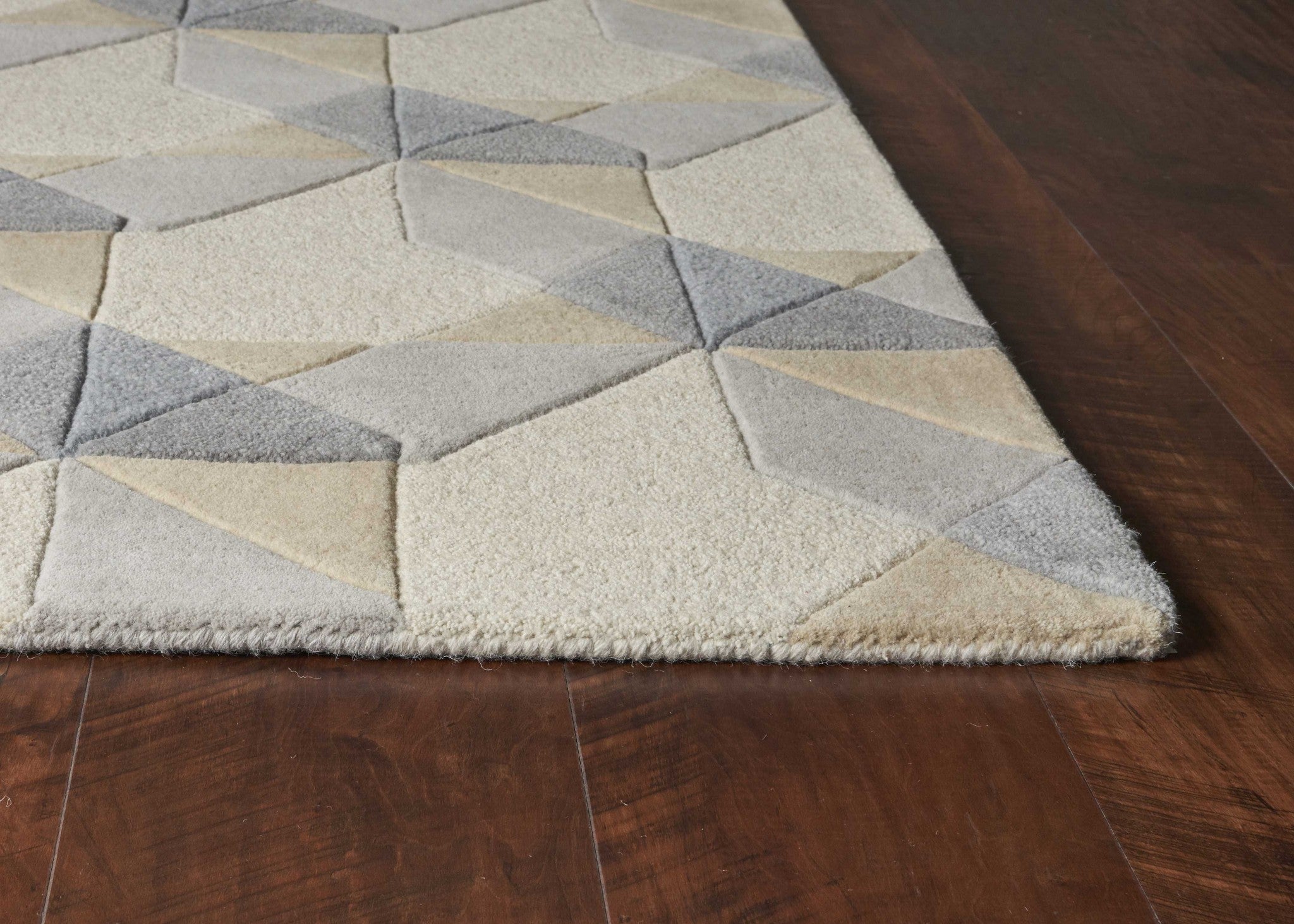 5' x 8'  Wool Ivory or Grey Area Rug