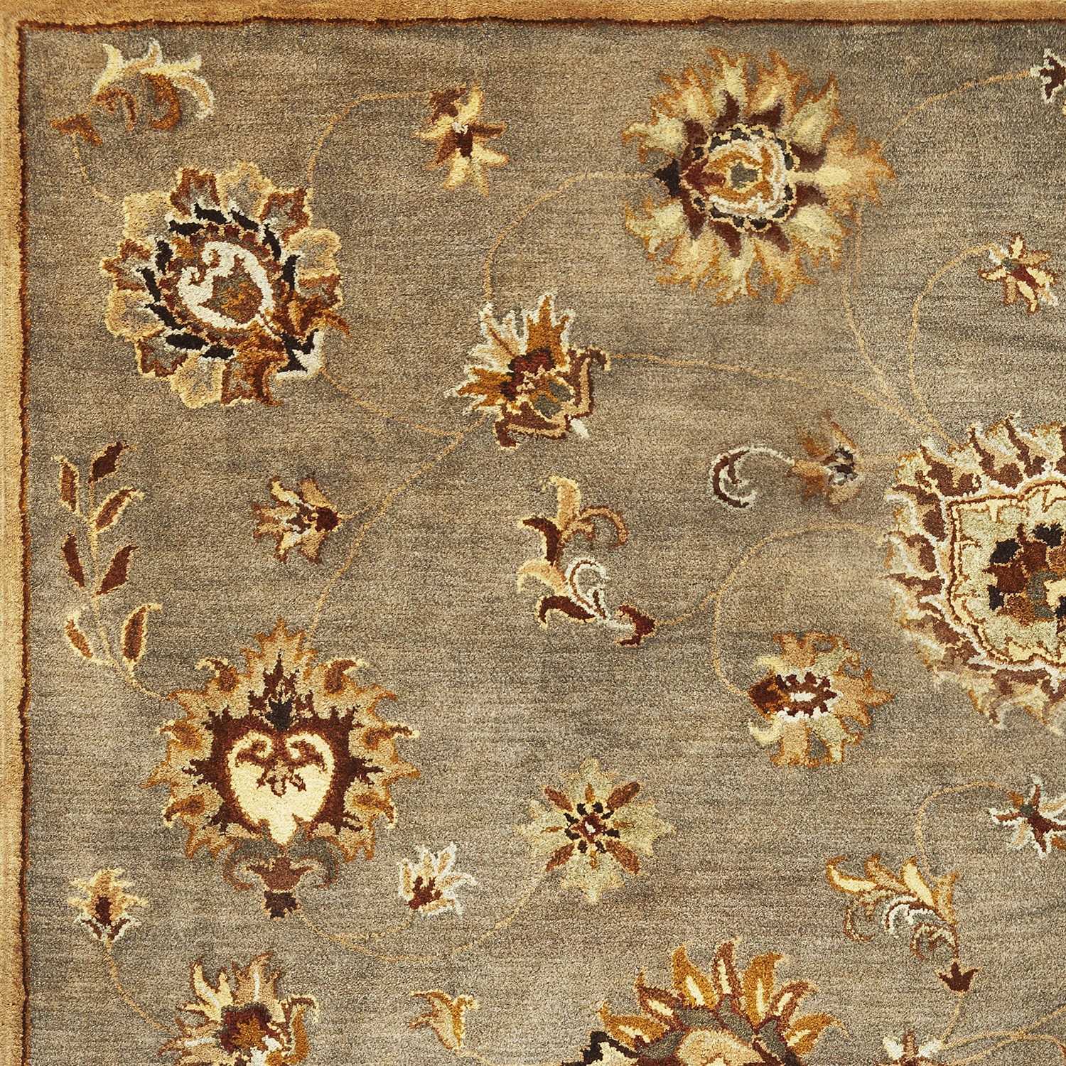 5' x 8' Wool Grey Area Rug