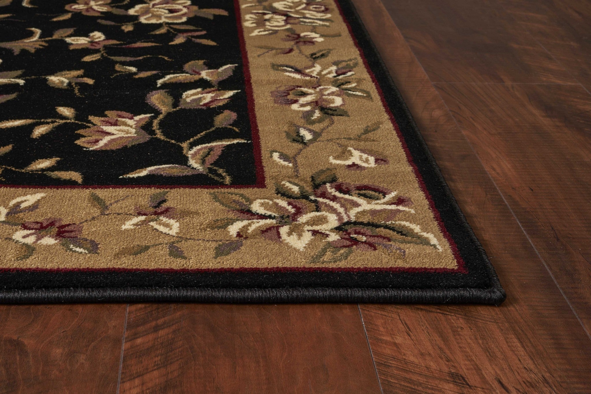 2' x 3' Polypropylene Black or Beige Accent Rug