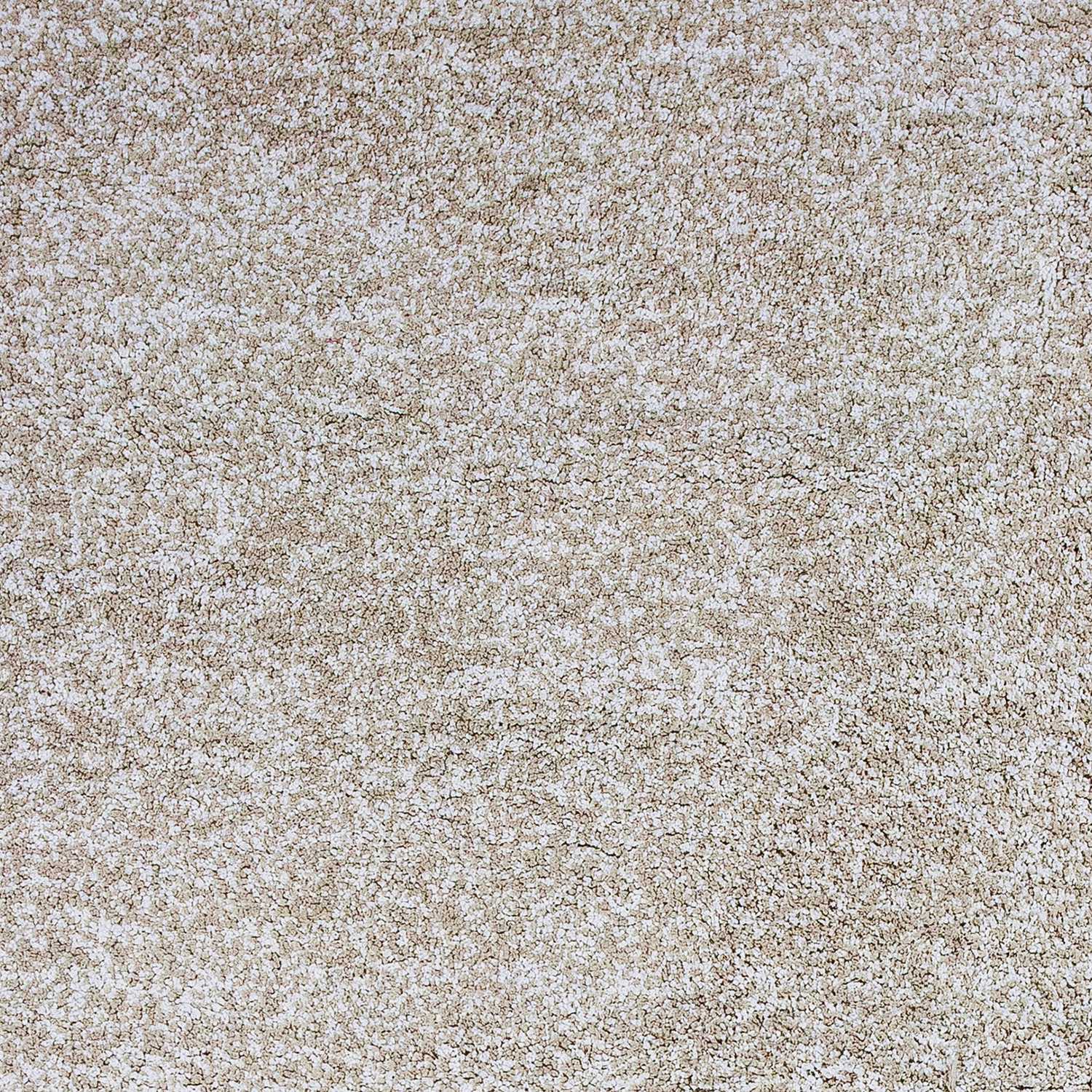 2' x 4' Polyester Ivory Heather Area Rug