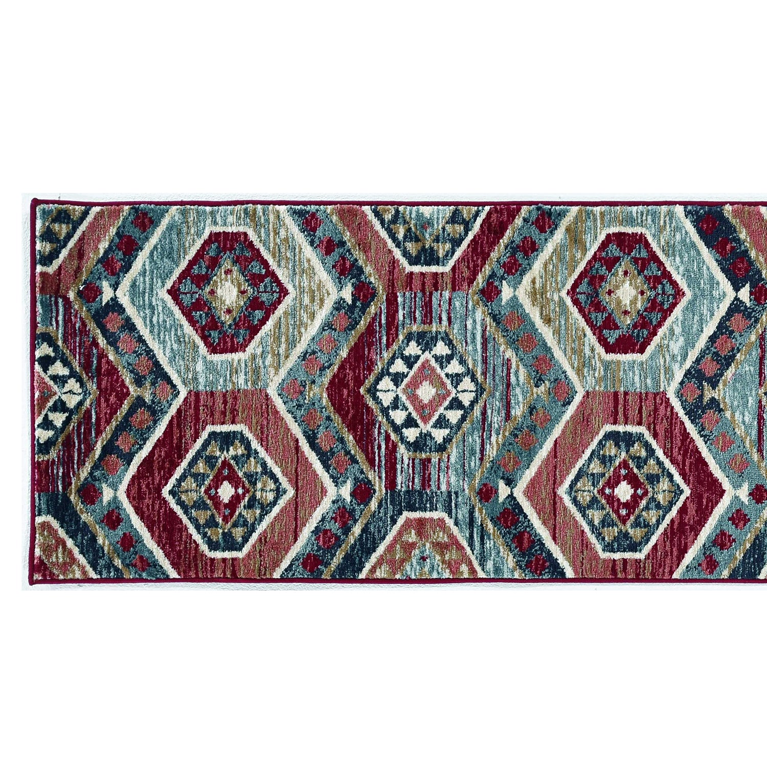 2' x 7' Red Polypropylene Runner Rug