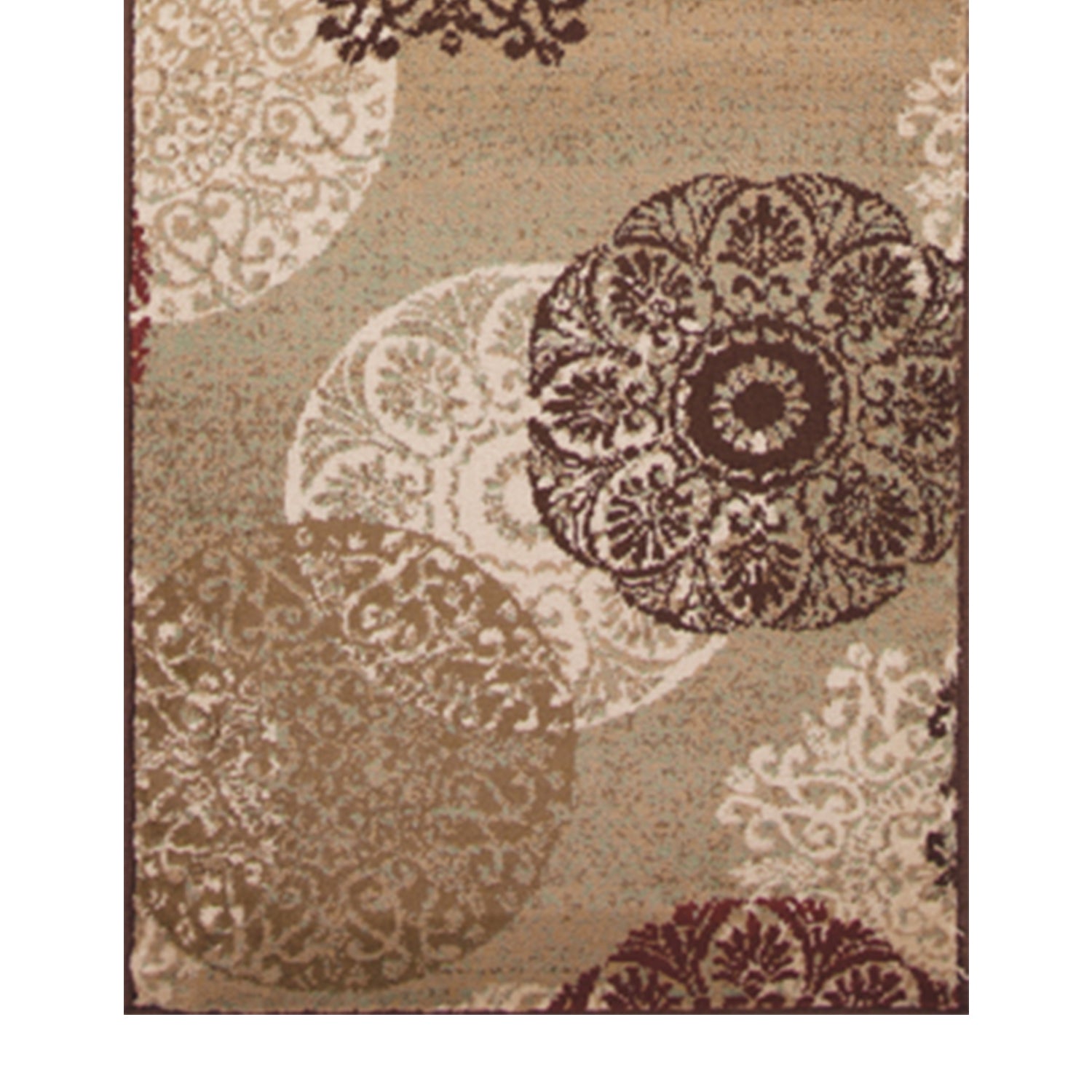 2' x 8' Sand Polypropylene Runner Rug