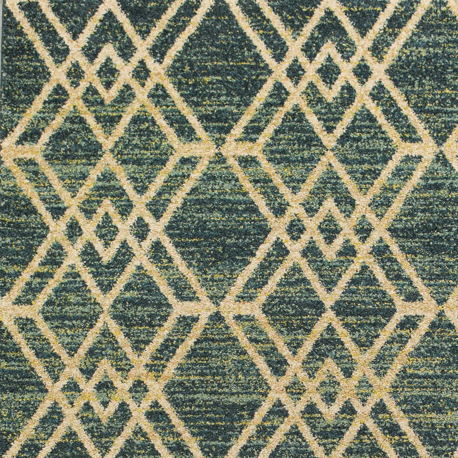 2'7 x 4'11 Polypropylene Teal Area Rug