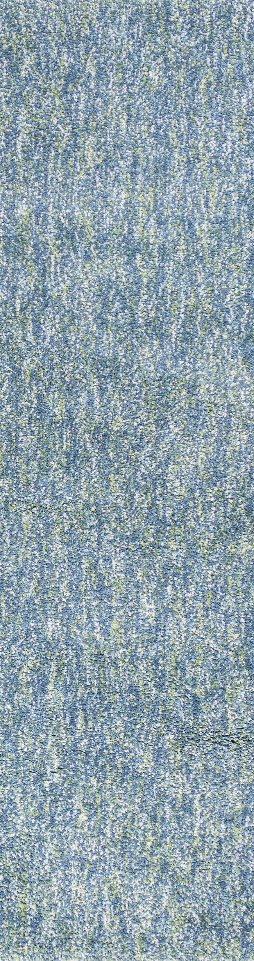 8' Seafoam Heather Indoor Shag Runner Rug Default Title