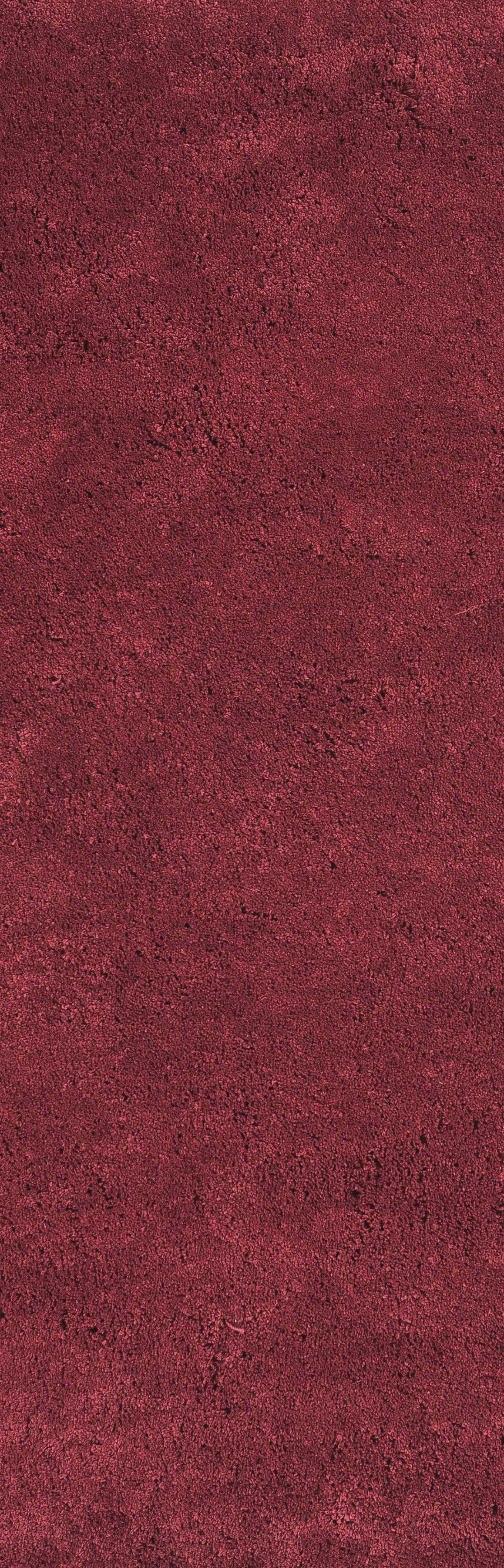 8' Red Plain Runner Rug Default Title