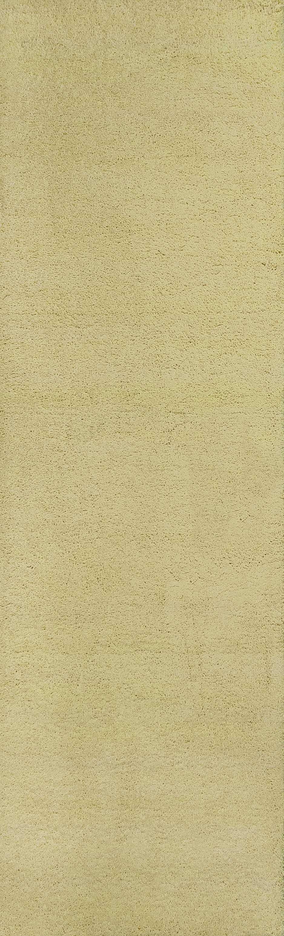 8' Canary Yellow Plain Runner Rug Default Title