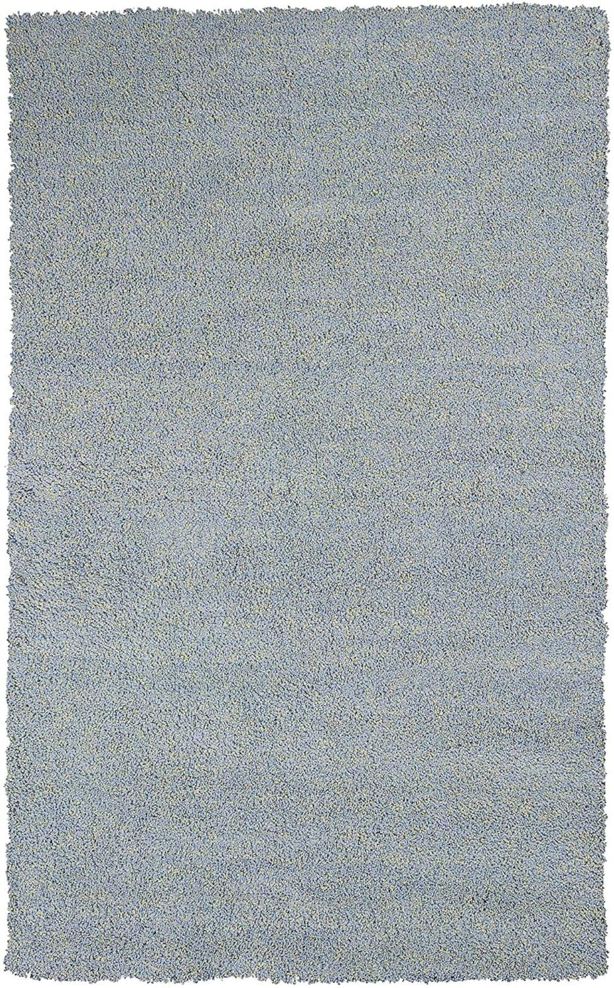 3' x 5' Blue Heather Plain Area Rug