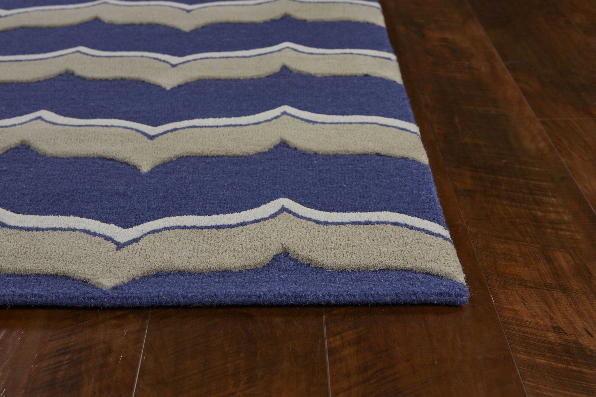 3'3 x 5'3 Wool Indigo Pumice Area Rug