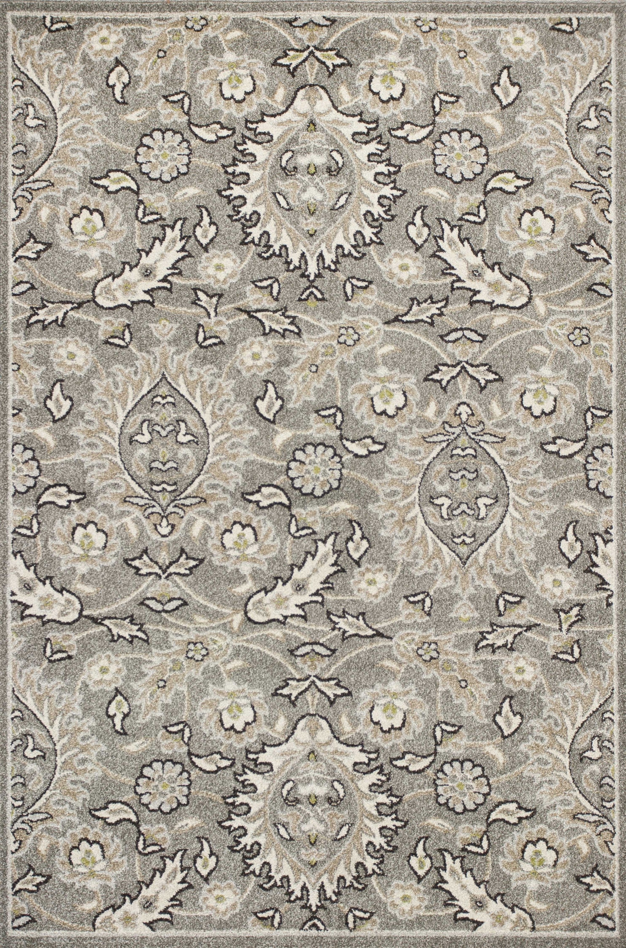 5' x 8' Grey Medallion UV Treated Area Rug Default Title