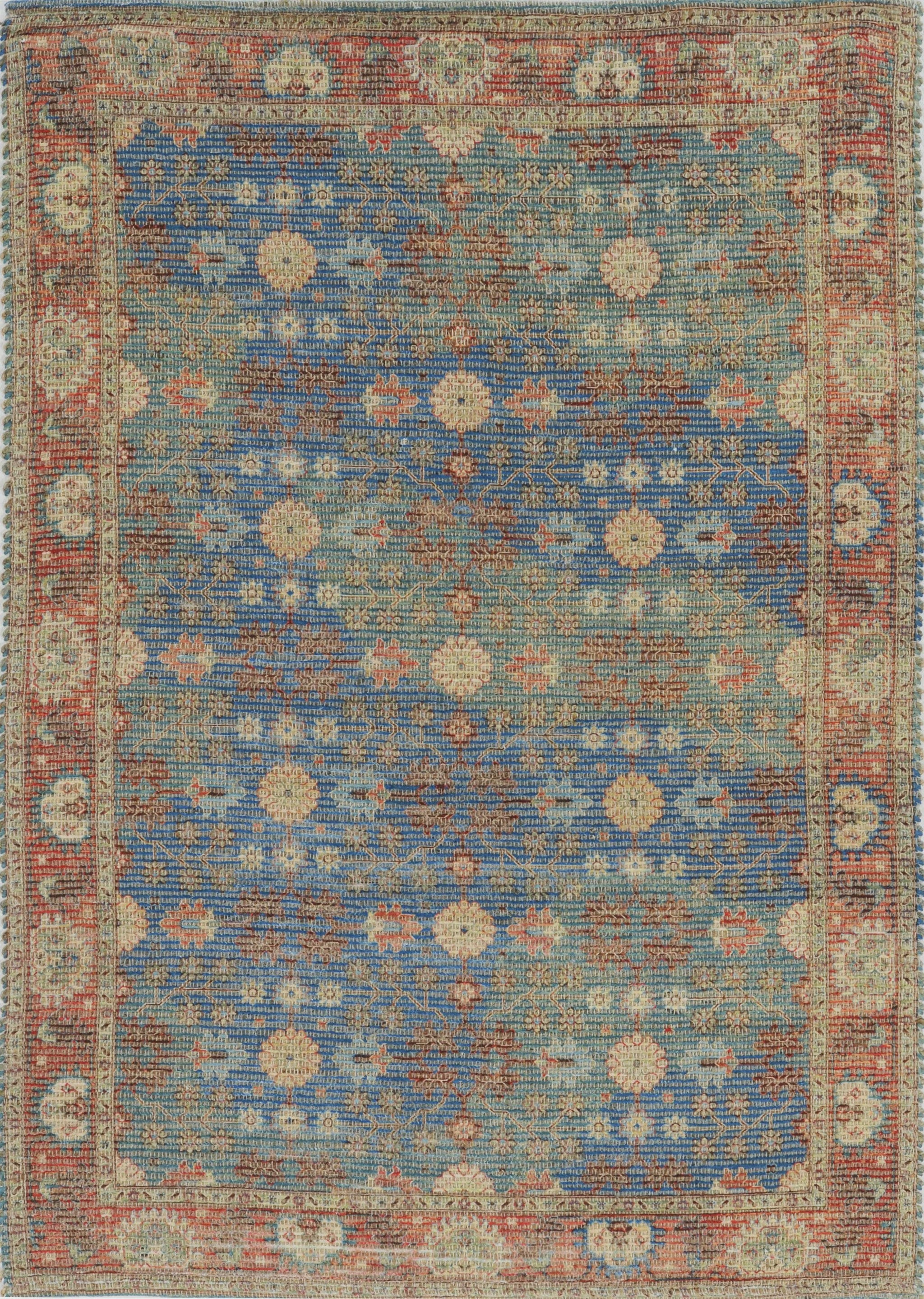 7' x 9'  Jute Blue or  Red Area Rug Default Title
