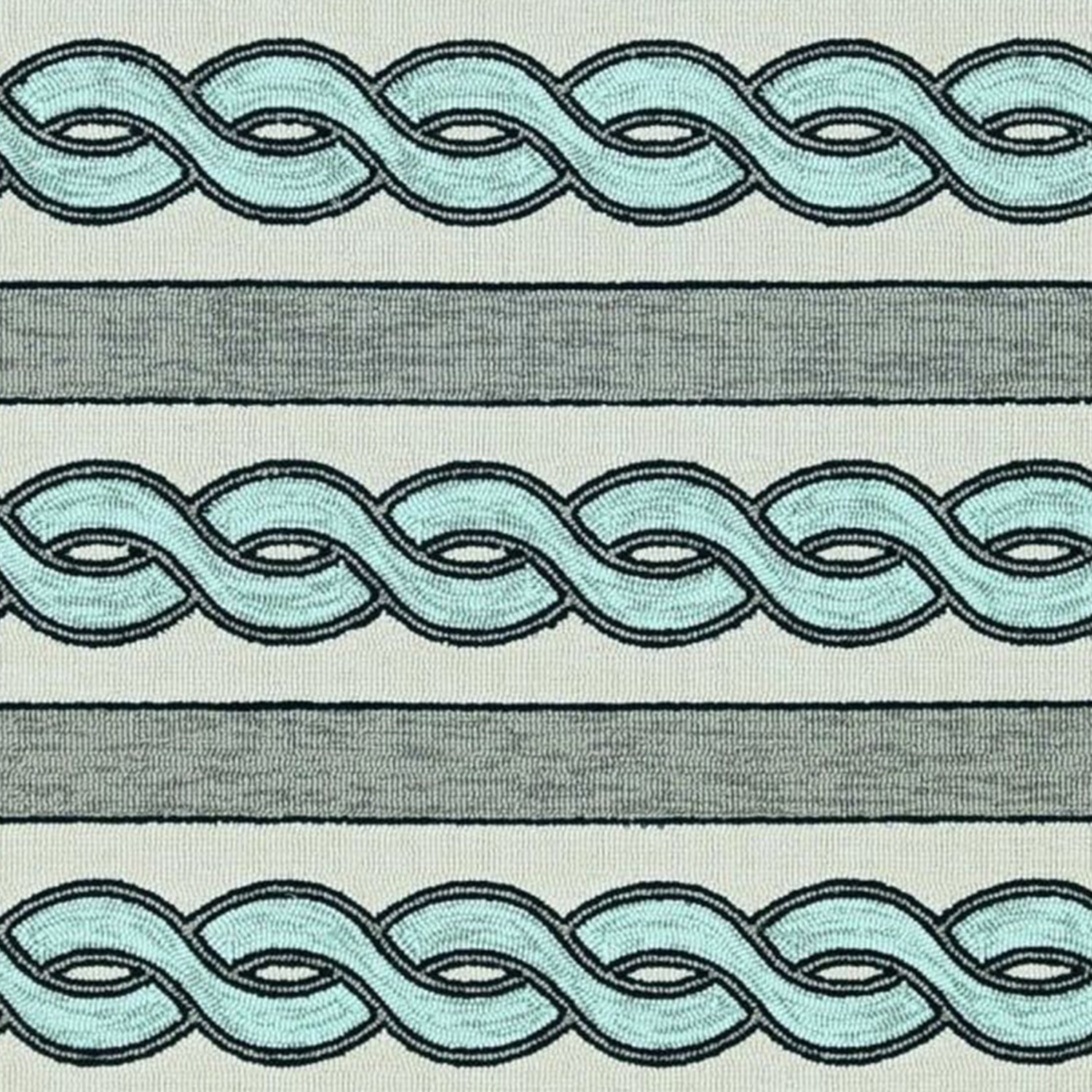 7' Square   UV treated Polypropylene Ivory or Spa Area Rug