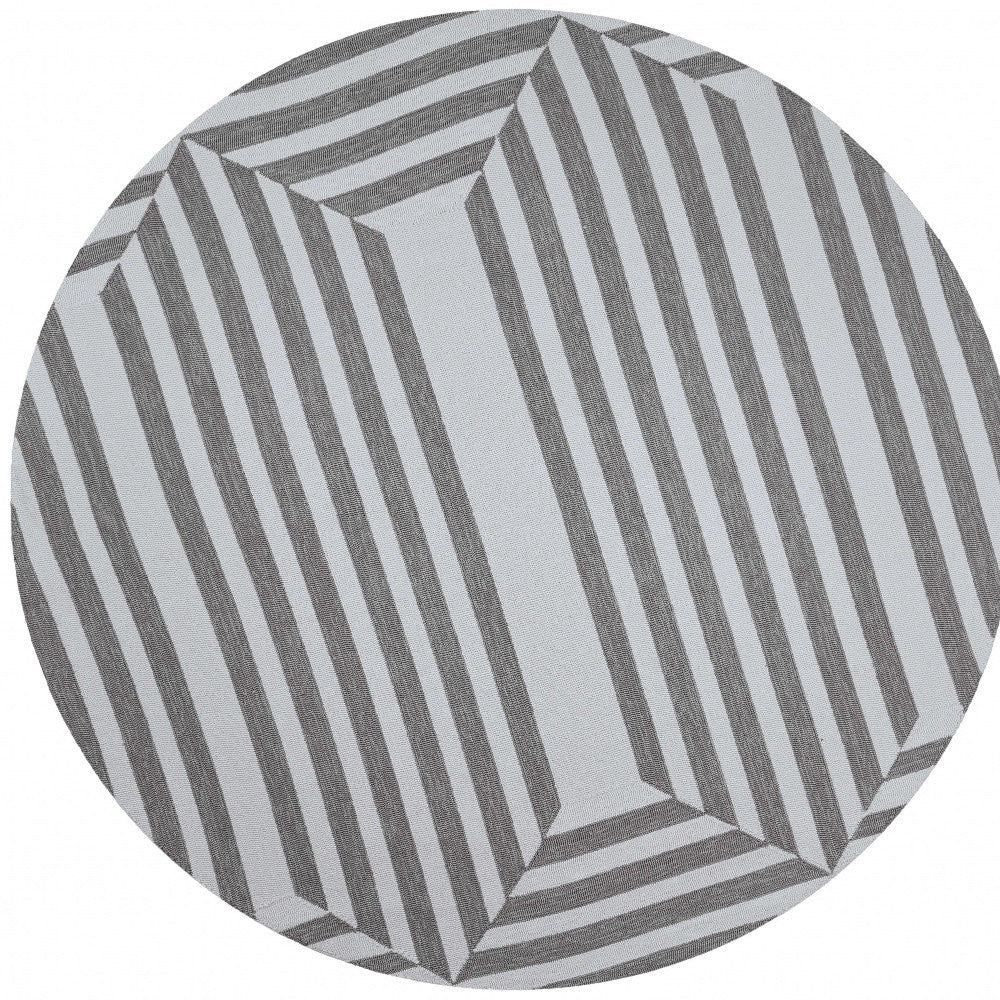 7' Round  UV treated Polypropylene Oatmeal Area Rug