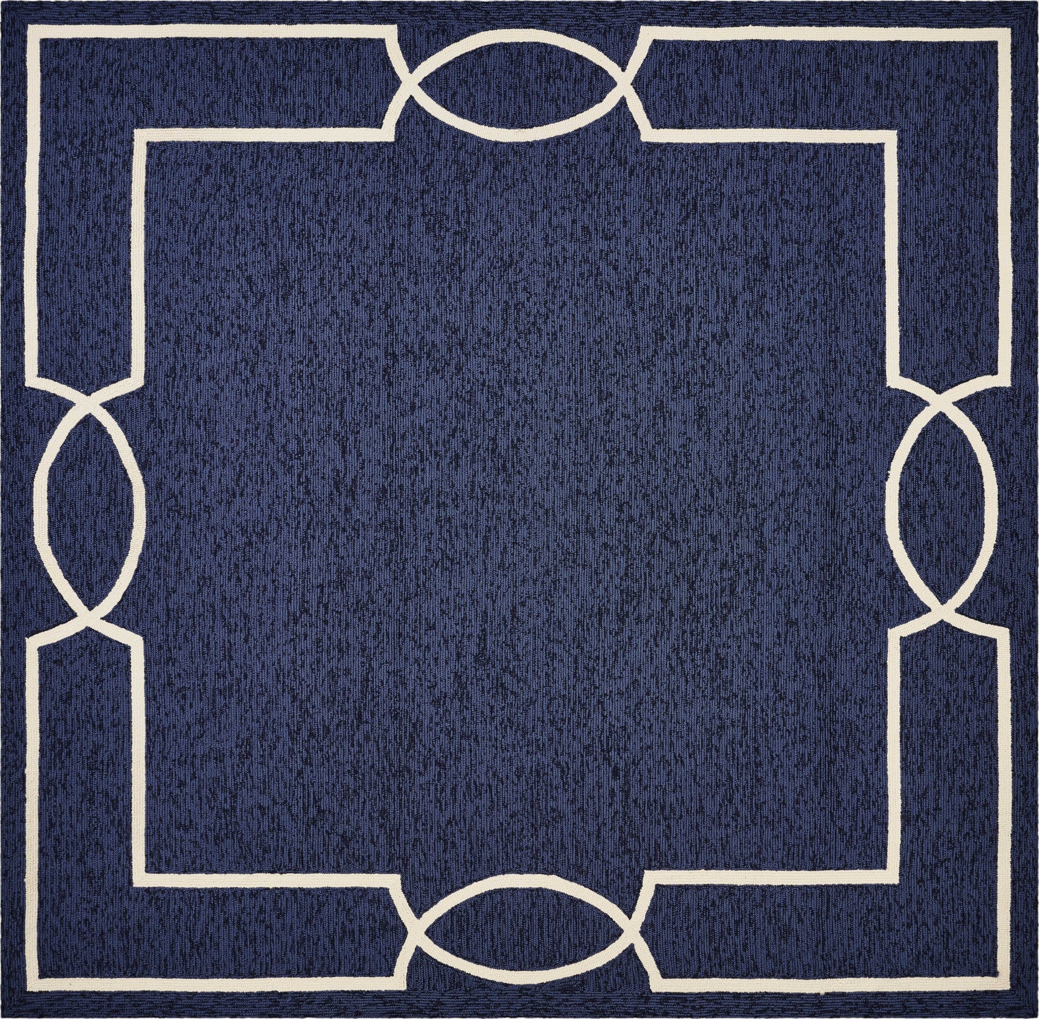 7' Square   UV treated Polypropylene Ocean Area Rug Default Title