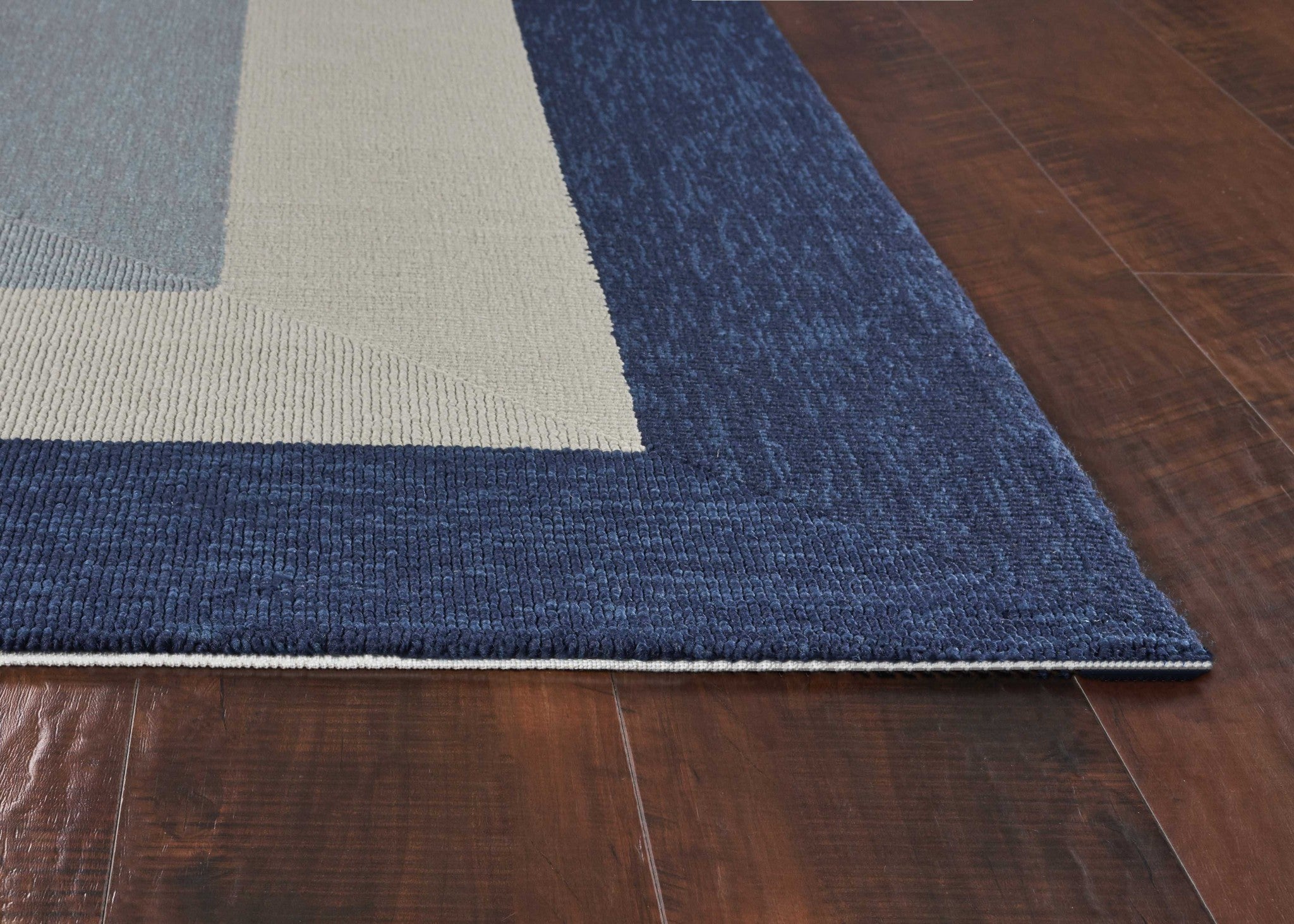 7' Square   UV treated Polypropylene Slate or  Navy Area Rug
