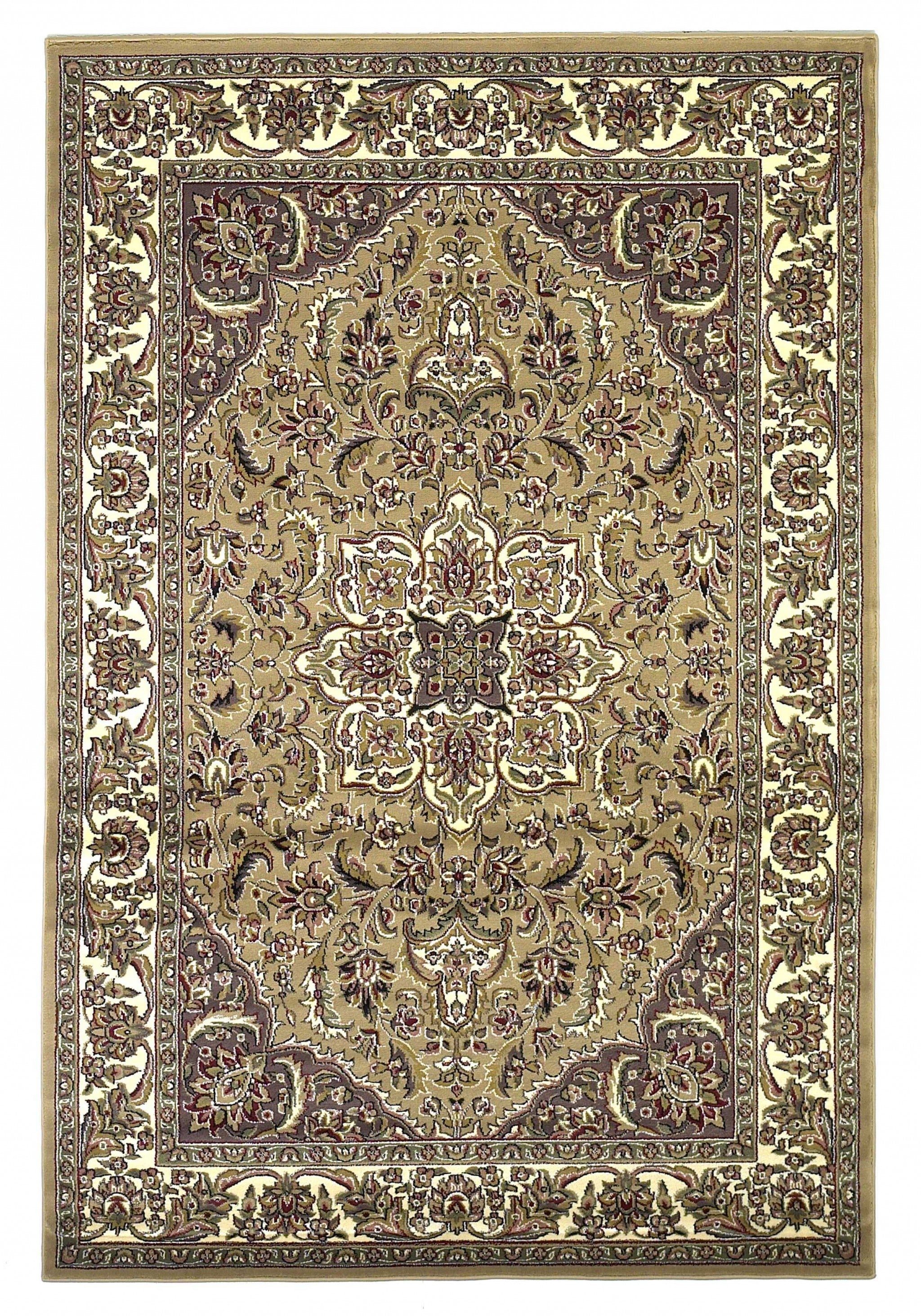 7' x 10'  Polypropylene Beige or  Ivory  Area Rug Default Title