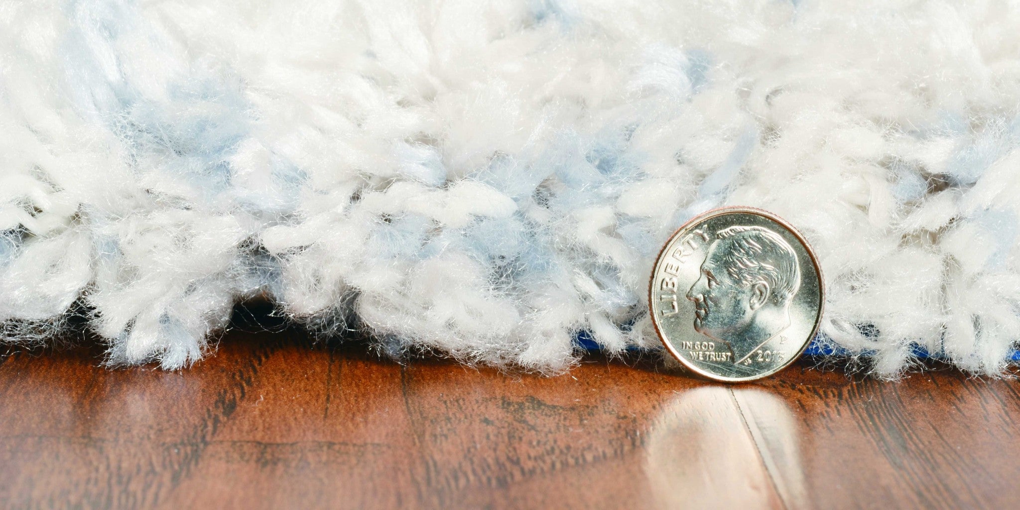 7' x 9'  Polypropylene Ivory or Blue Area Rug