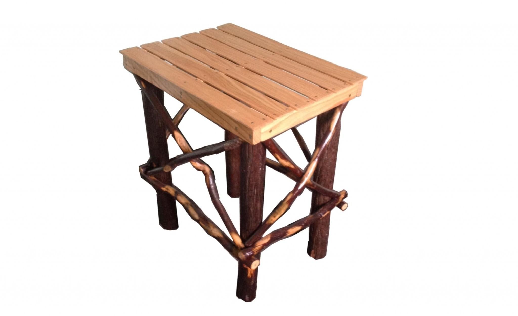 Natural Branch Rustic Side End Table