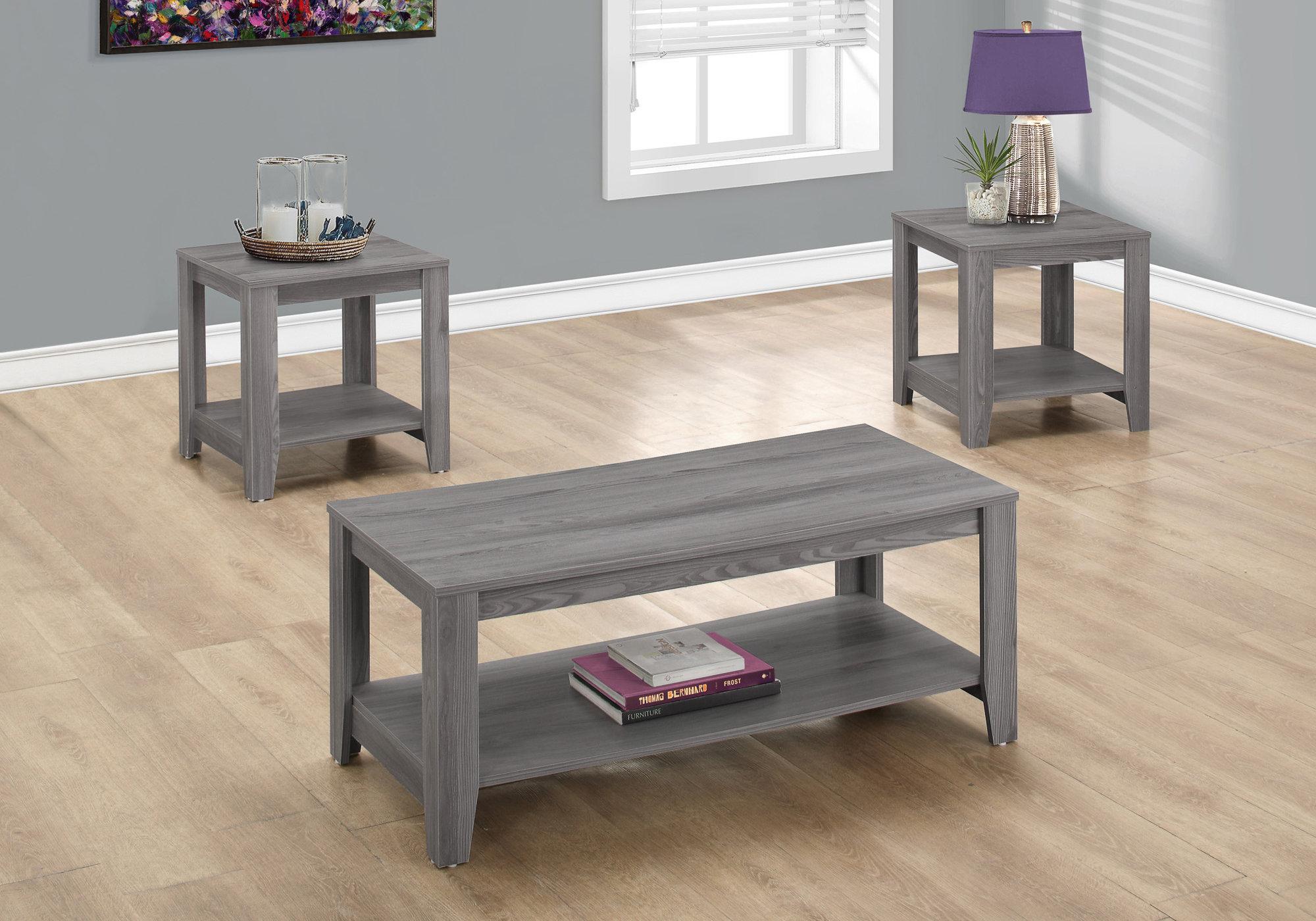 Grey Table Set  3Pcs Set