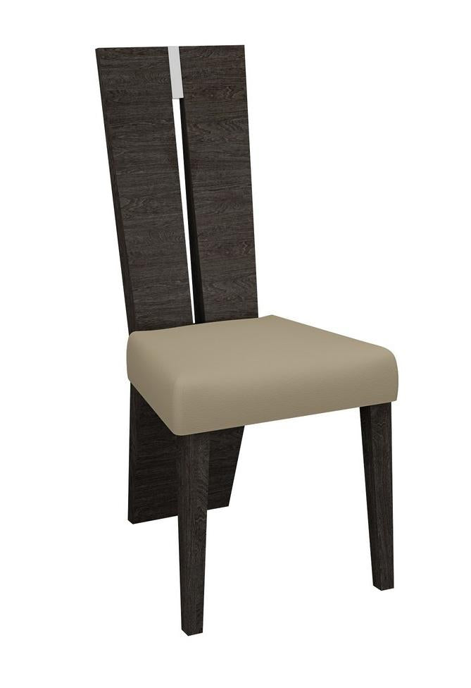 Contemporary Sleek Gray  Dining Chair Set of 2