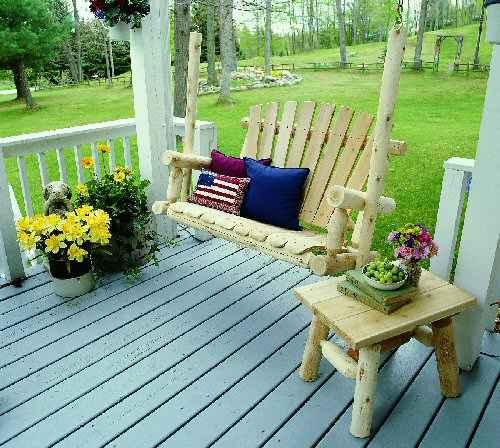 Rustic and Natural Wood End or Side Table