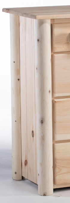 Natural Unfinished Wood Ten Drawer Dresser